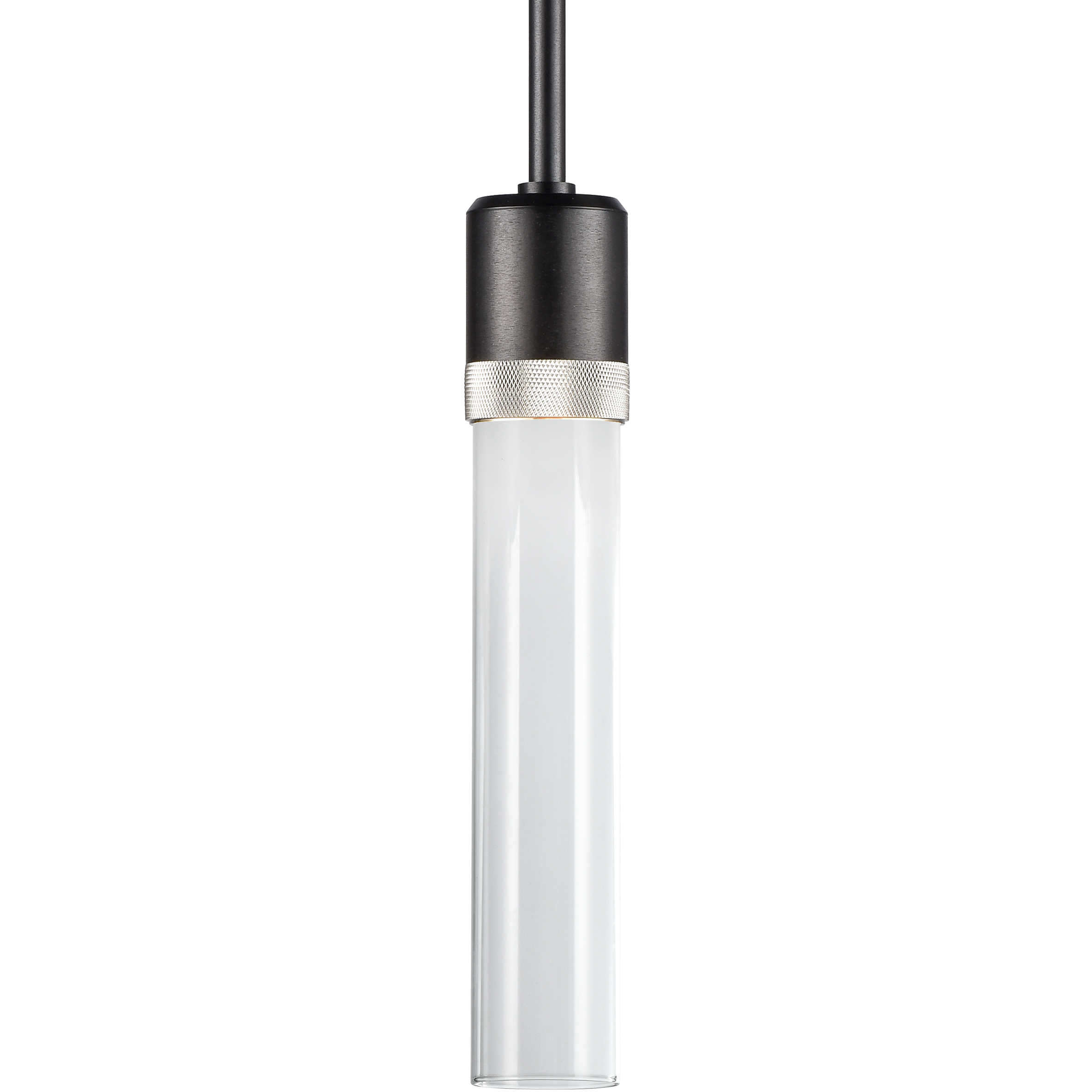 10455 Led Zigrina 1 Light 5.13 inch Satin Brushed Black with Polished Nickel ...
