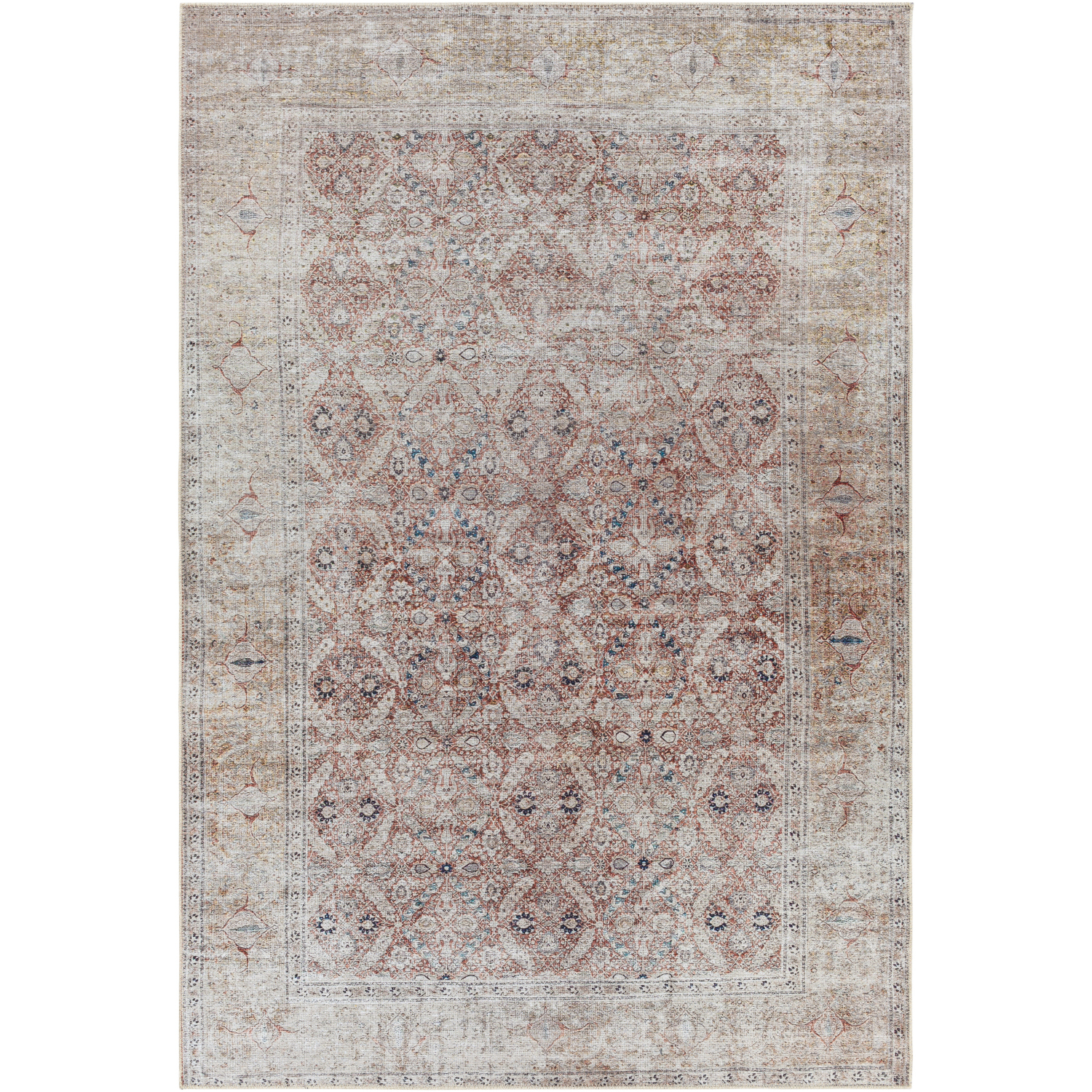 Tahmis 108 X 79 inch Taupe Rug, Rectangle