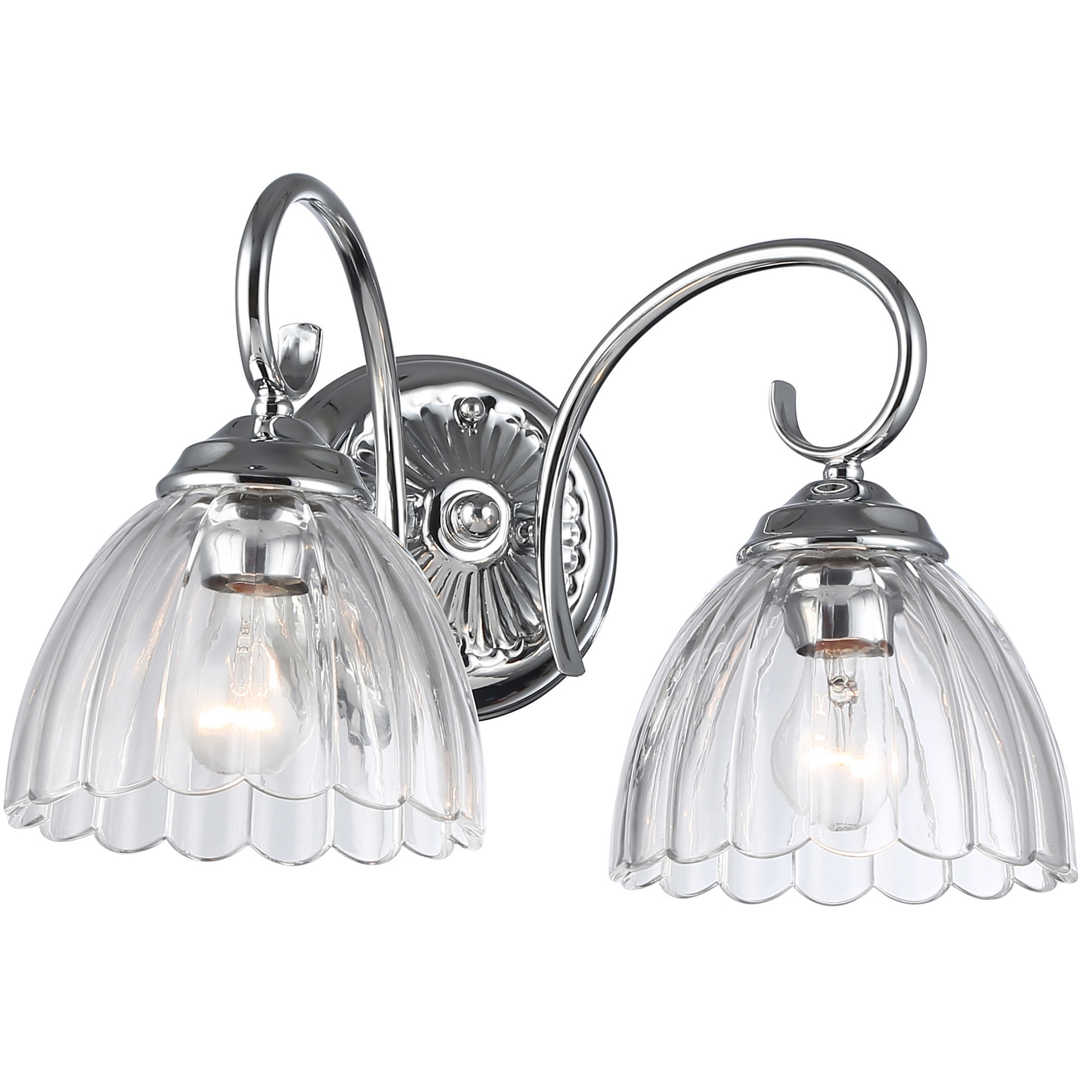 Audra Vanity Wall Light in Chrome