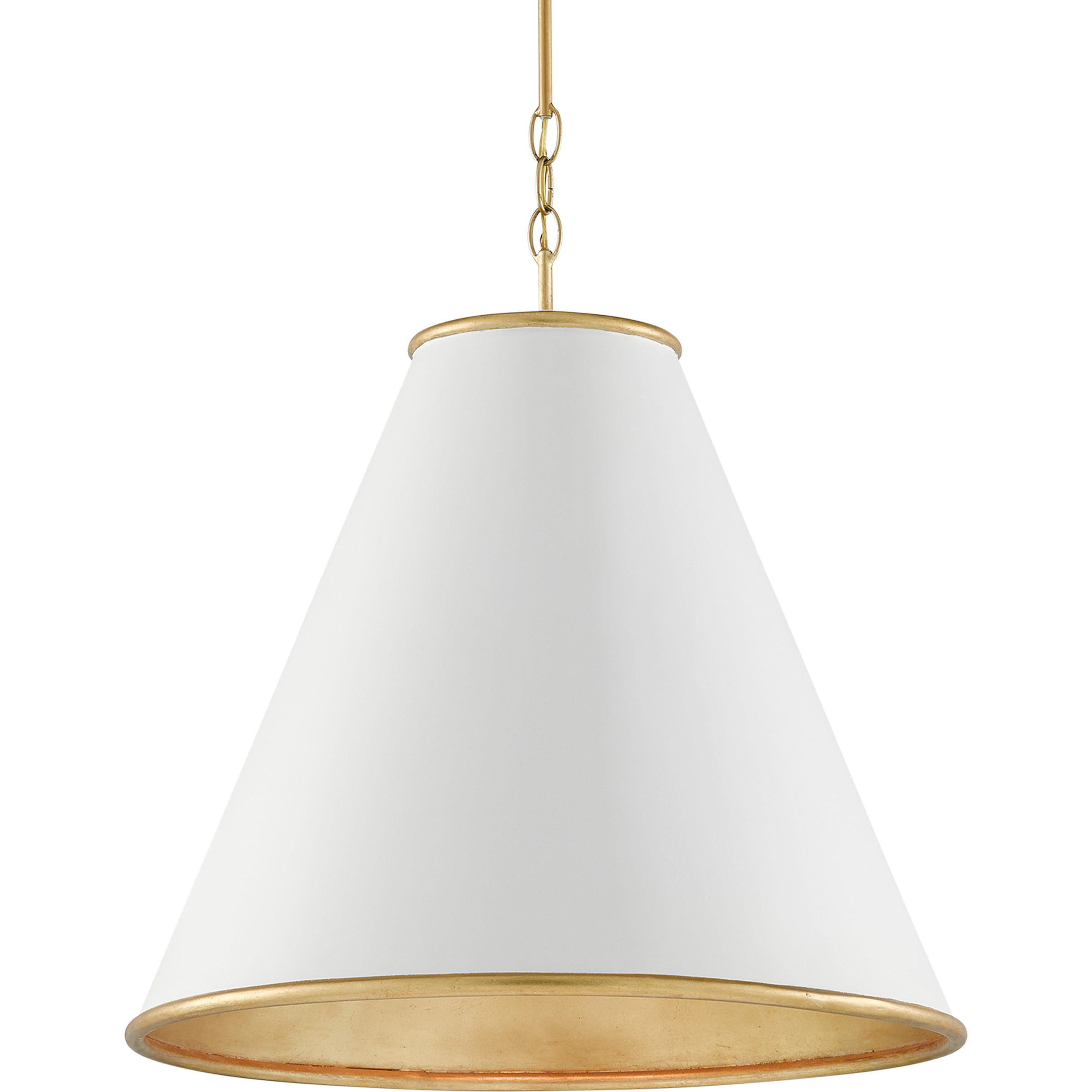 Pierrepont 1 Light 22 inch Painted Gesso White Pendant Ceiling Light, Large