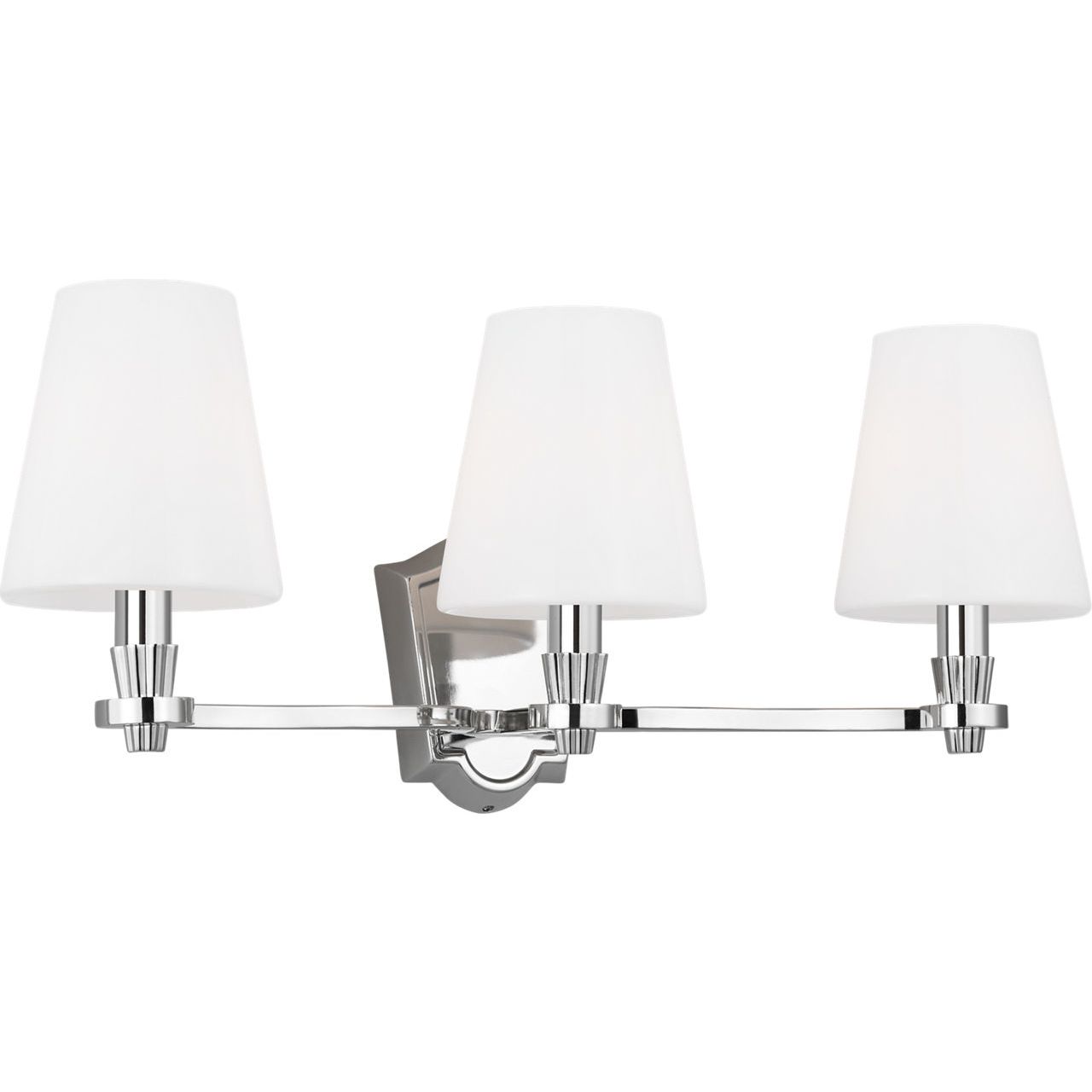 AH by Alexa Hampton Paisley 3 Light 23.38 inch Polished Nickel Vanity Light Wall Light