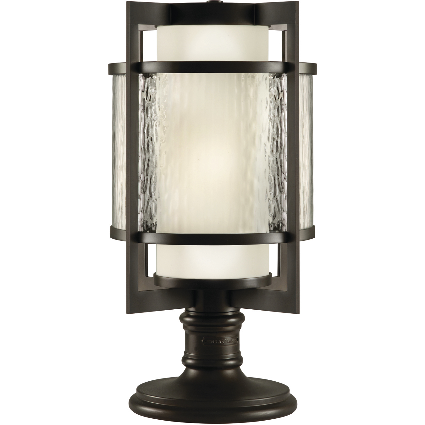 Singapore Moderne Outdoor 2 Light 24 inch Bronze Outdoor Adjustable Pier/Post Mount