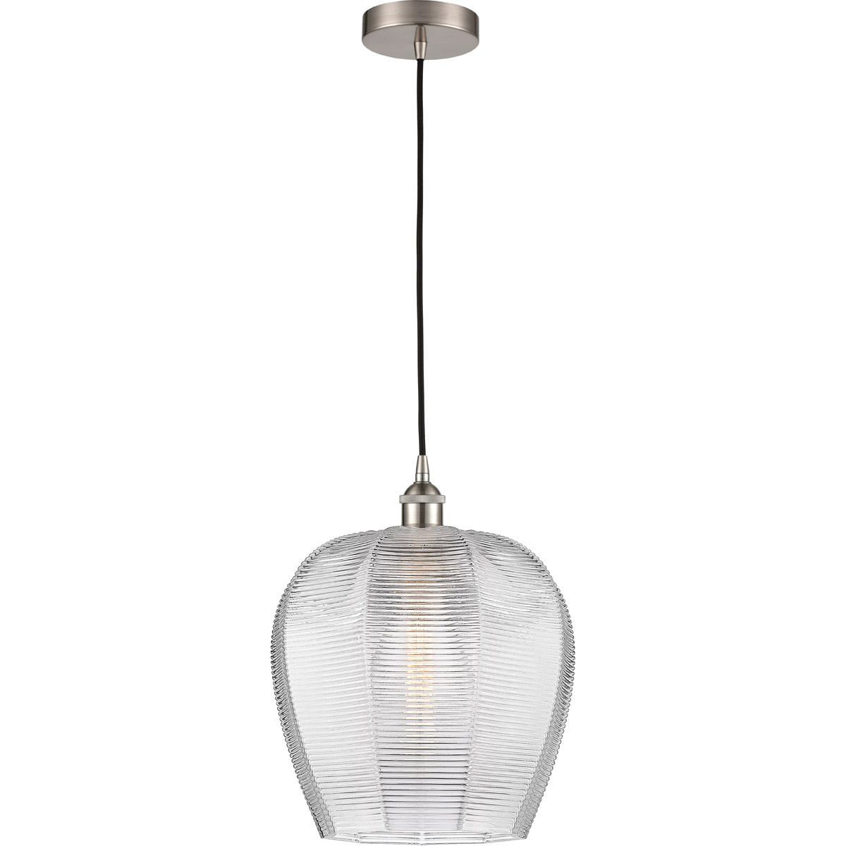 Edison Norfolk 1 Light 12 inch Brushed Satin Nickel Mini Pendant Ceiling Light