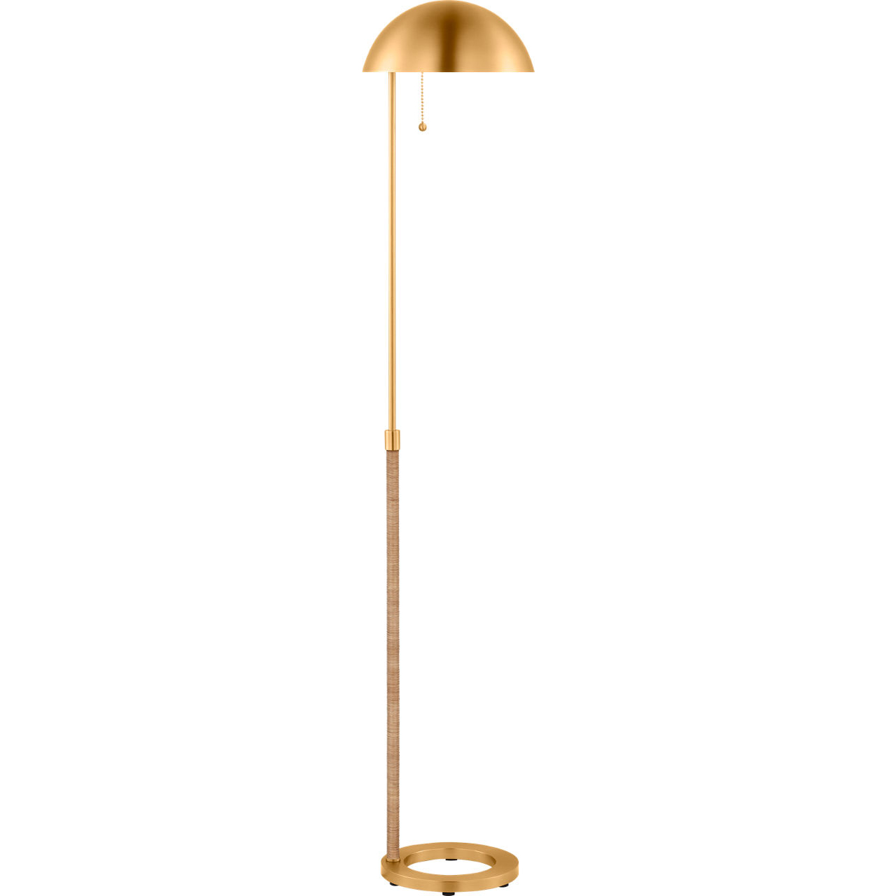 Christiane Lemieux Balleroy 56 inch 9 watt Burnished Brass Floor Lamp Portable Light