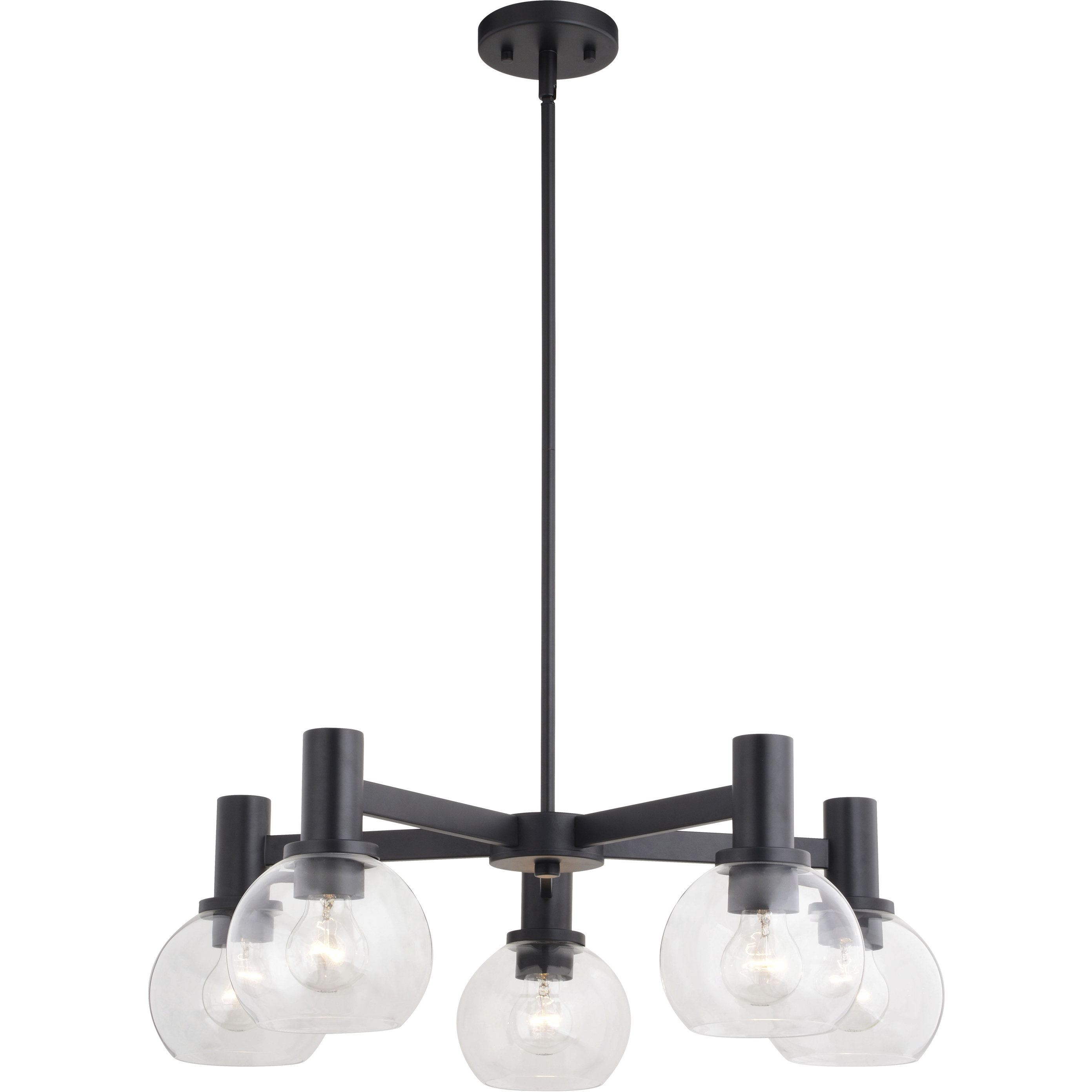 Marshall LED 27 inch Matte Black Chandelier Ceiling Light