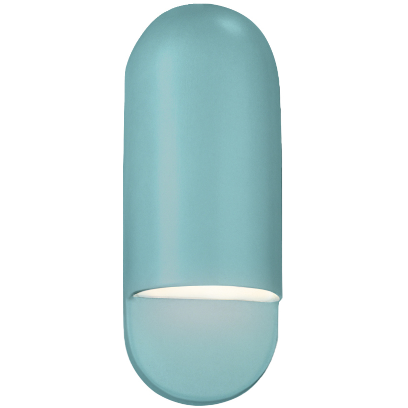 Ambiance Collection - Capsule LED 5 inch Reflecting Pool Outdoor Wall Sconce in Dedicated LED, 4D x 14H, Form+Finish+Function