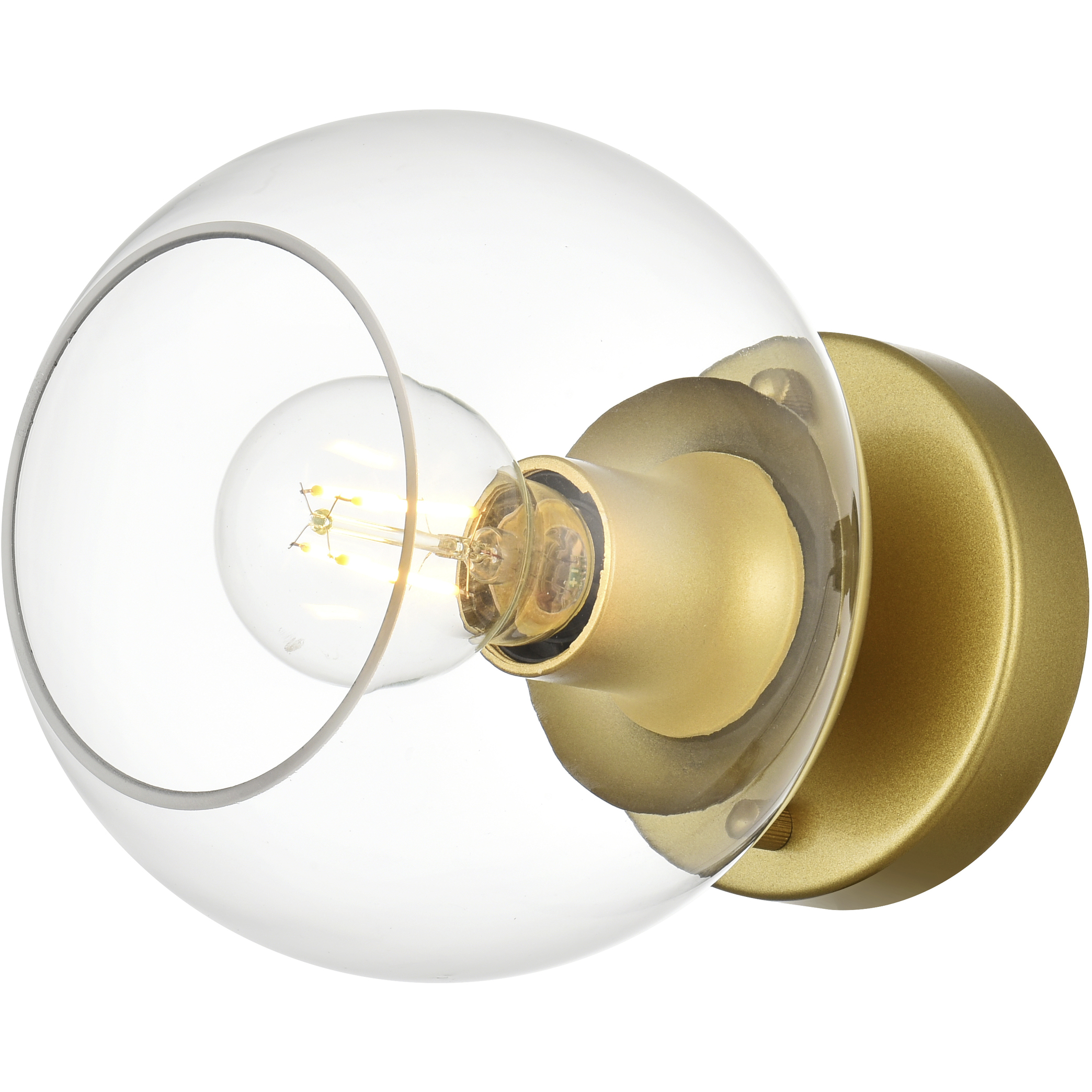 Rogelio 1 Light 7 inch Brass Bath Sconce Wall Light