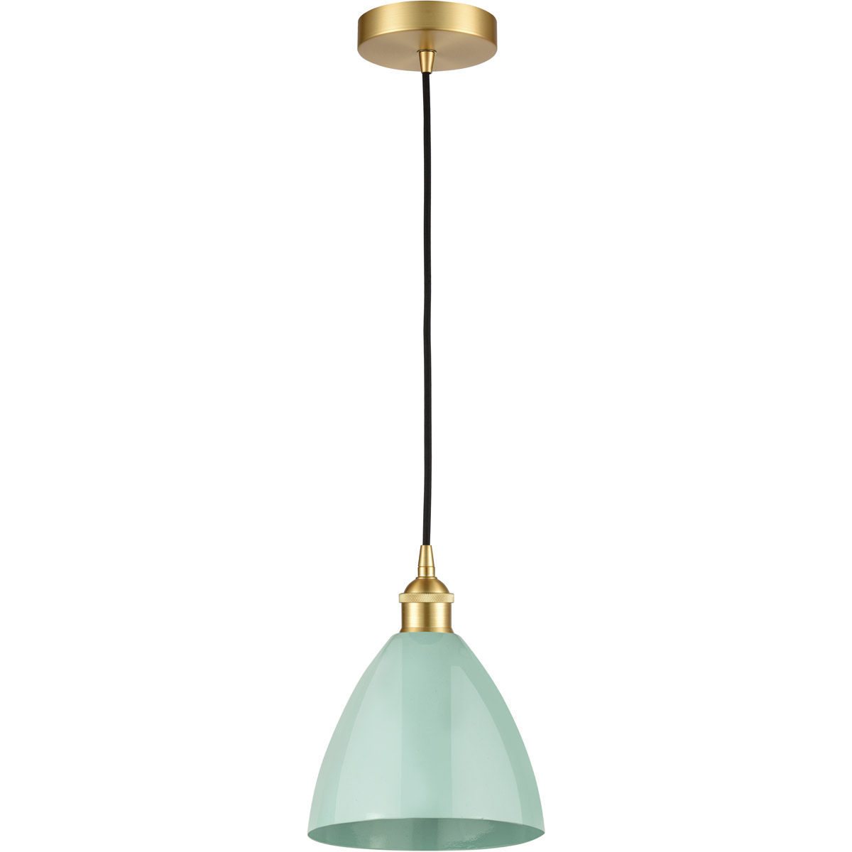 Edison Plymouth Dome LED 8 inch Antique Copper Mini Pendant Ceiling Light