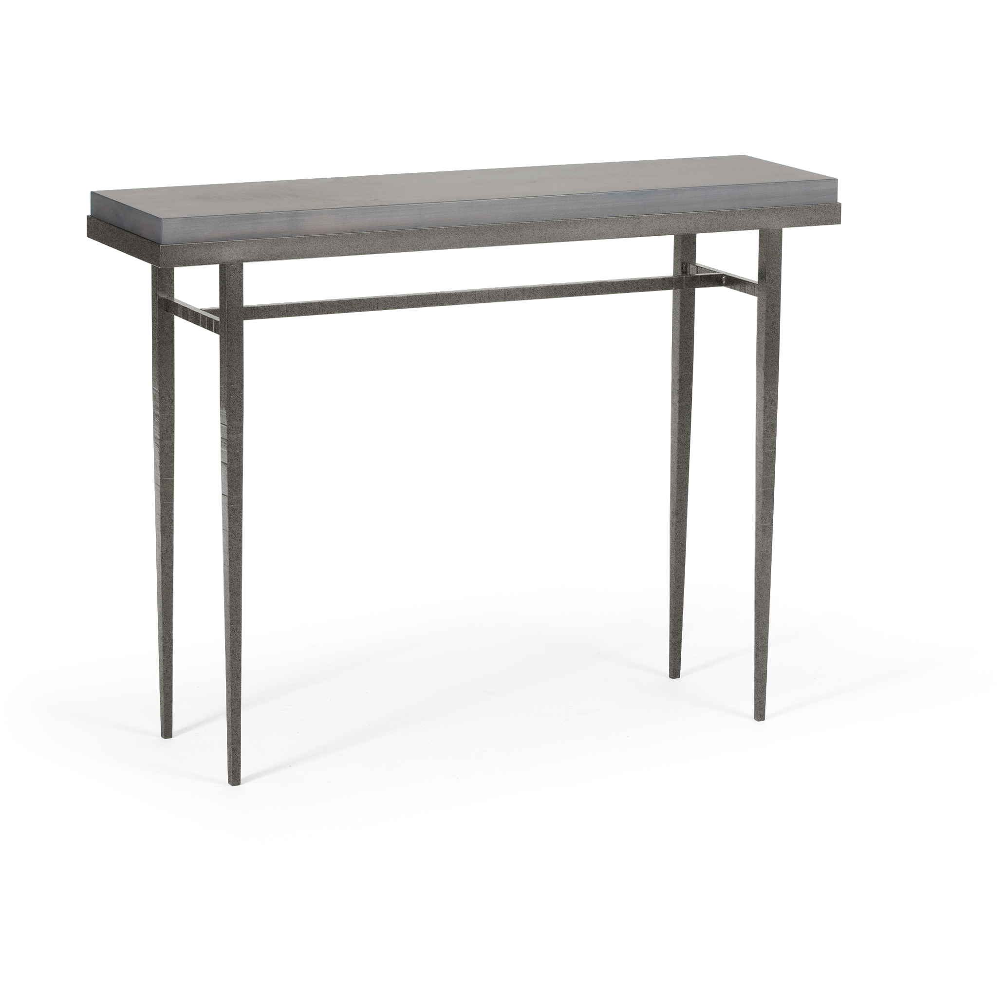 Wick 42 X 11.5 inch Natural Iron Console Table in Maple Grey