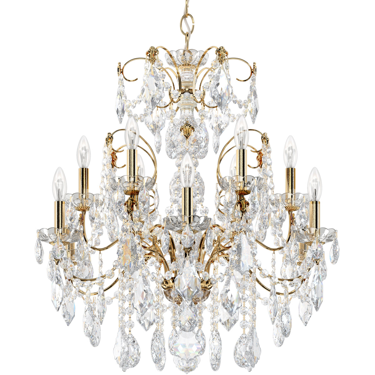 Century 12 Light 30 inch Black Pearl Chandelier Ceiling Light