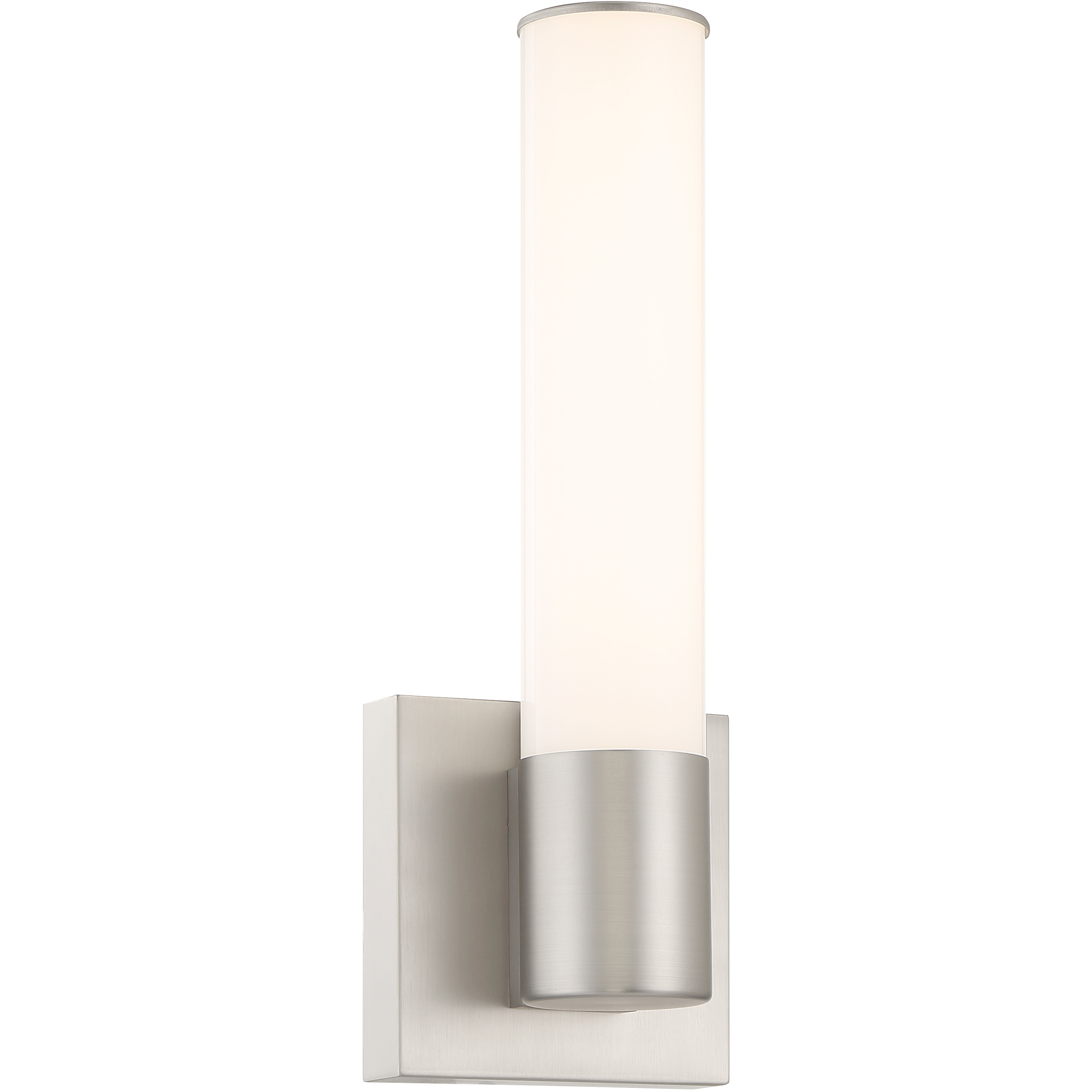 Vantage LED Brushed Nickel Wall Sconce Wall Light, Round