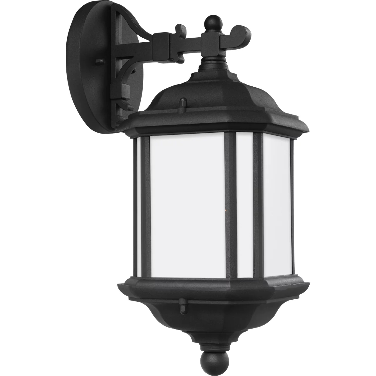 Kent 1 Light 15 inch Black Outdoor Wall Lantern, Medium
