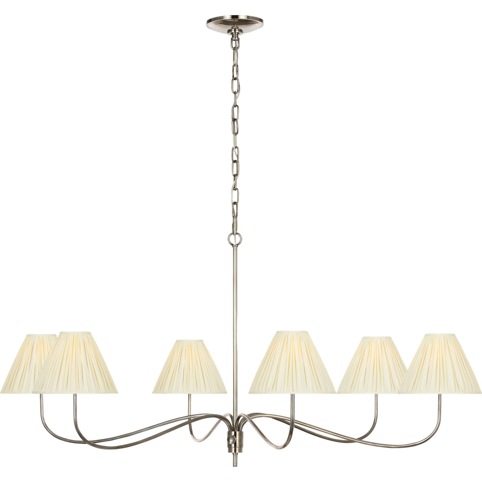 Chapman & Myers Hollings LED 53.5 inch Pewter Chandelier Ceiling Light