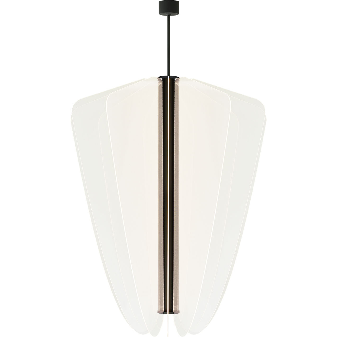 Sean Lavin Nyra LED 42.2 inch Nightshade Black Chandelier Ceiling Light, Integrated LED