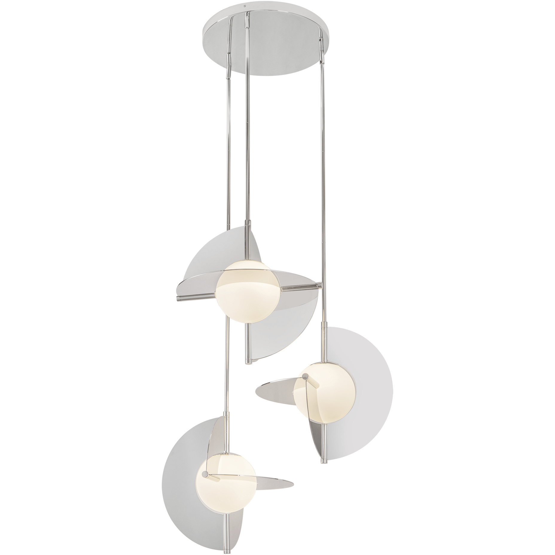 Scorpio LED 27.25 inch Polished Nickel Chandelier Ceiling Light