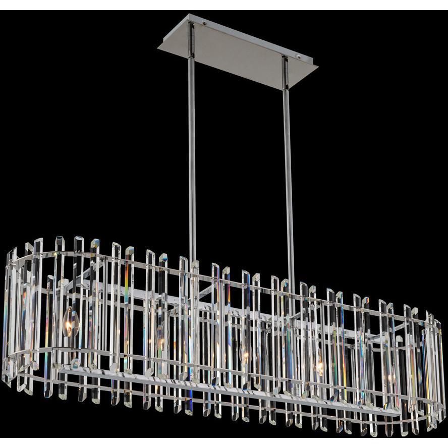 Viano 5 Light 45 inch Polished Chrome Island Light Ceiling Light