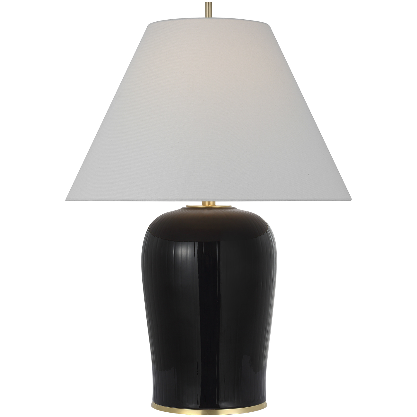 Thomas O'Brien Opera 29.75 inch 15 watt Raven Black Table Lamp Portable Light