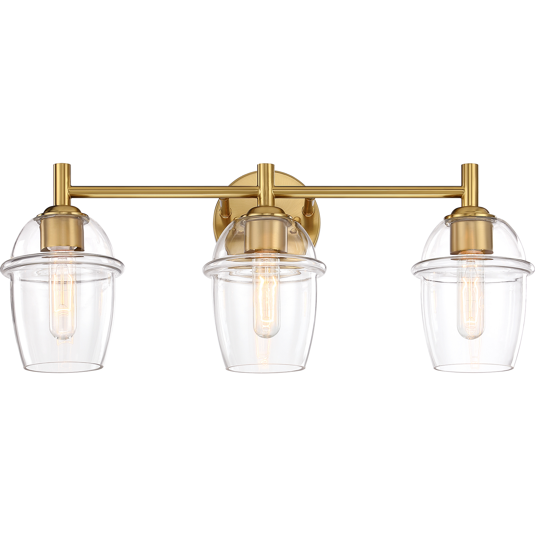 Summer Jazz 3 Light 24 inch Brushed Gold Vanity Light Wall Light
