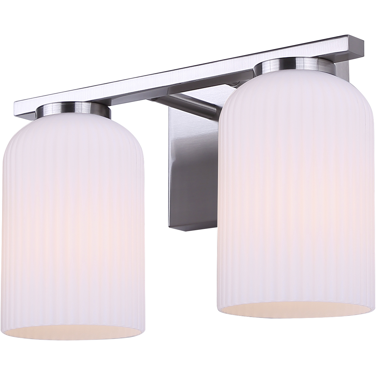Bram 2 Light 12.5 inch Brushed Nickel Vanity Fixture Wall Light