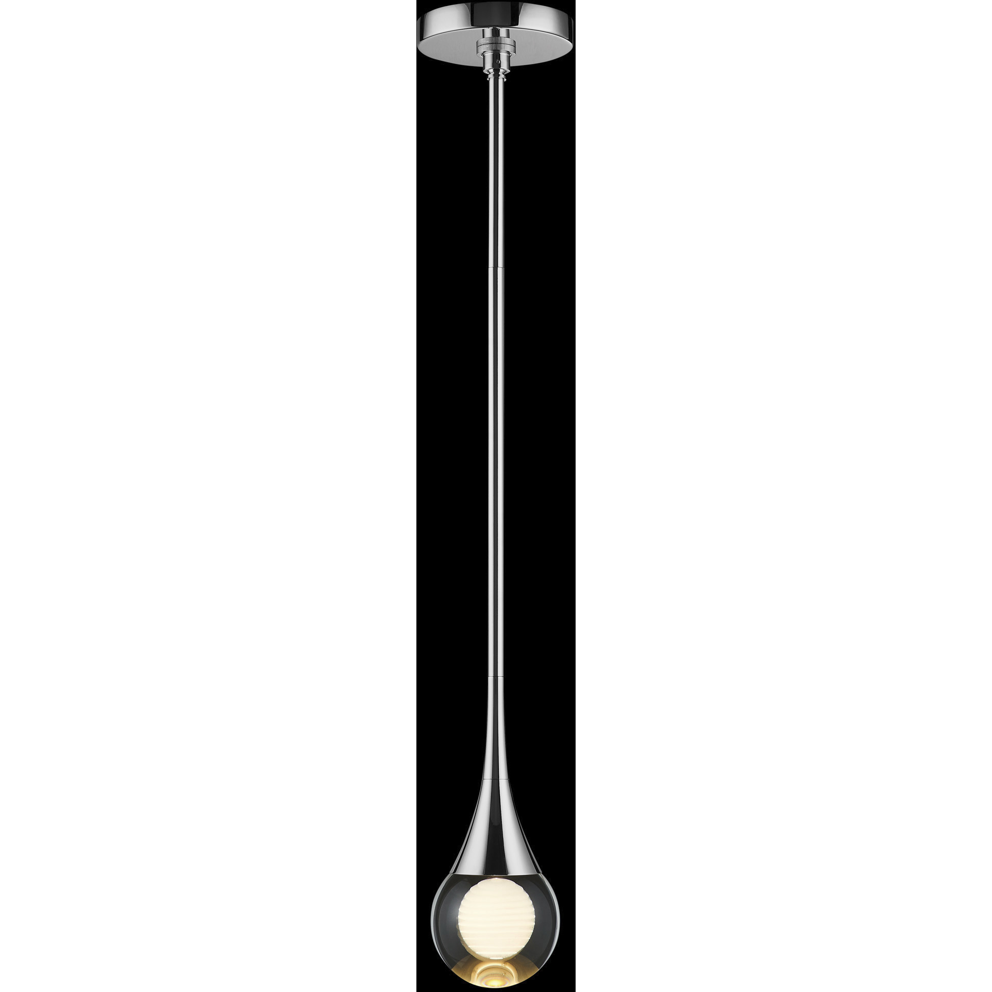 Luna IV 1 Light 4.75 inch Nickel Pendant Ceiling Light