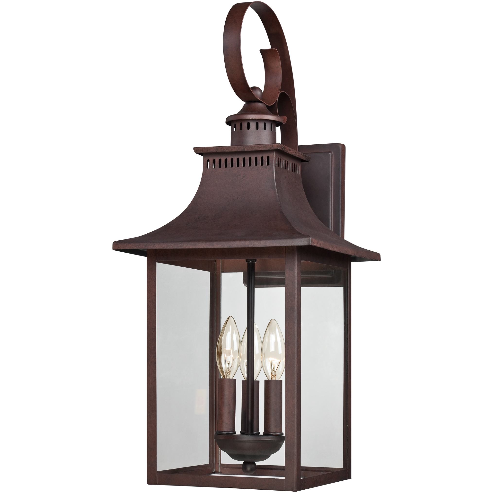 Chancellor 3 Light 24 inch Copper Bronze Outdoor Wall Lantern
