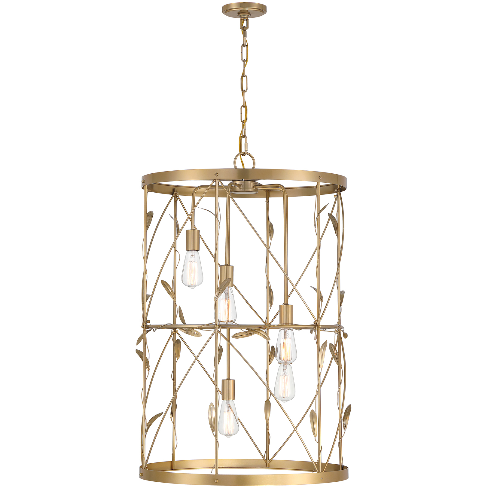 Lexington 5 Light 26 inch Burnished Brass Pendant Ceiling Light