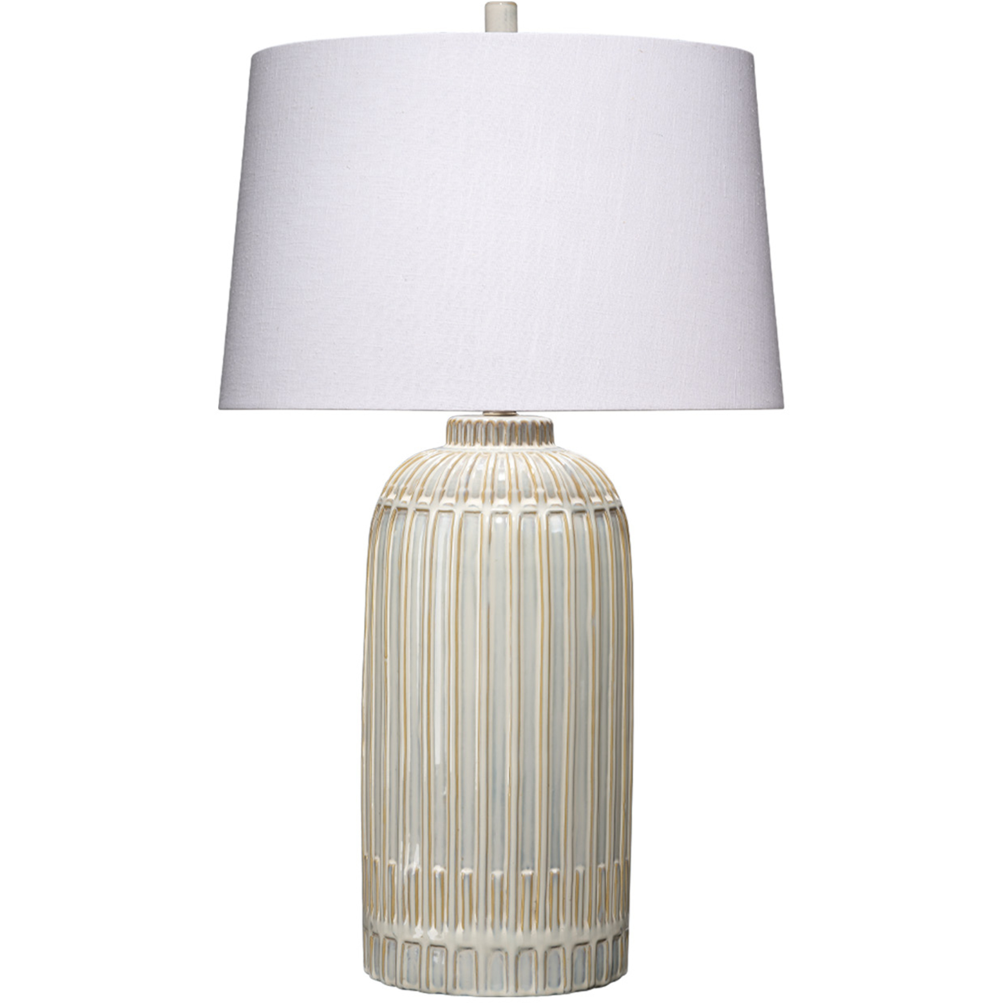 Jamie Young Co 9ALIGNEDTLWH Aligned 31.5 inch White and Blue Patterned Ceramic Table Lamp Portable Light