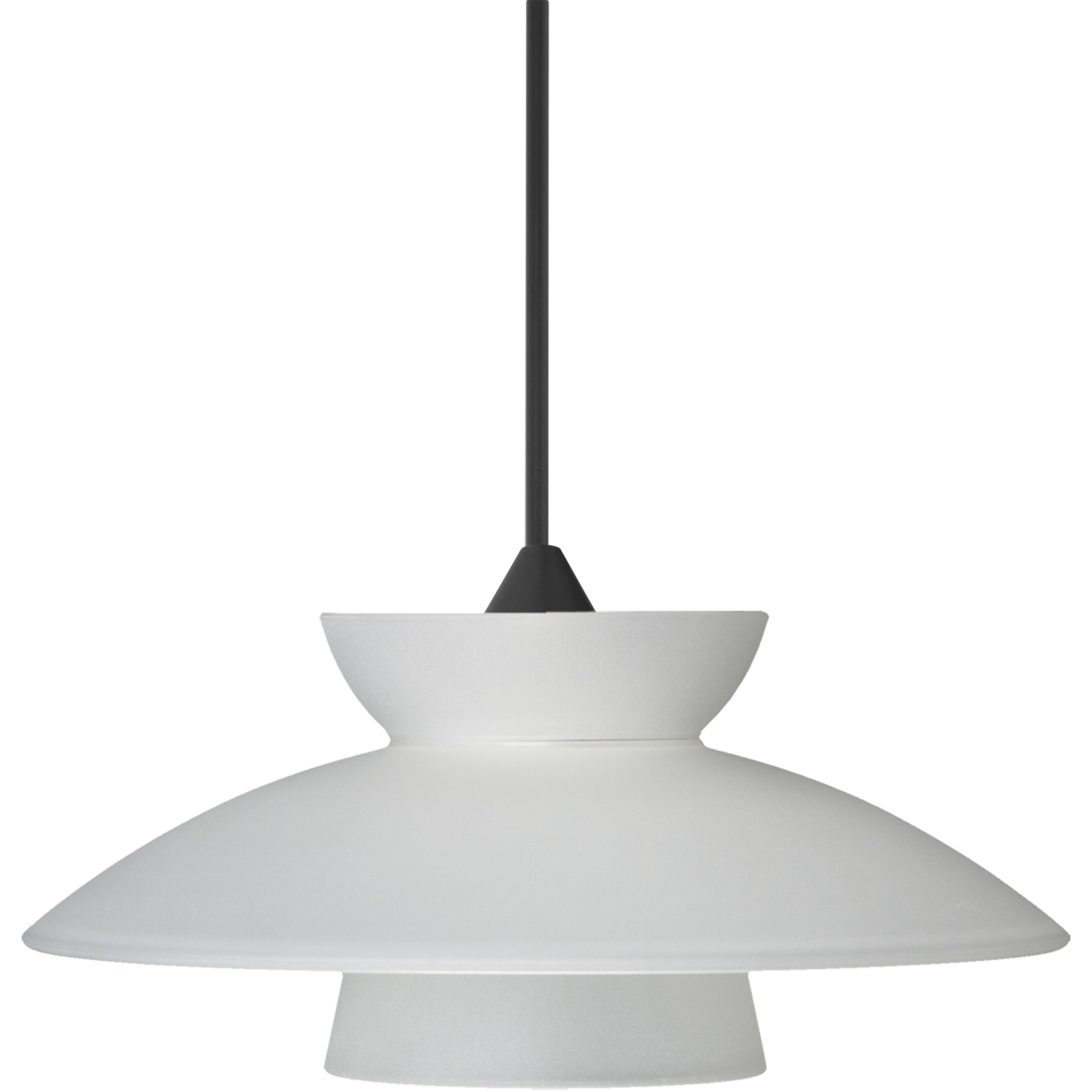 Trilo 7 LED Black Cord Pendant Ceiling Light