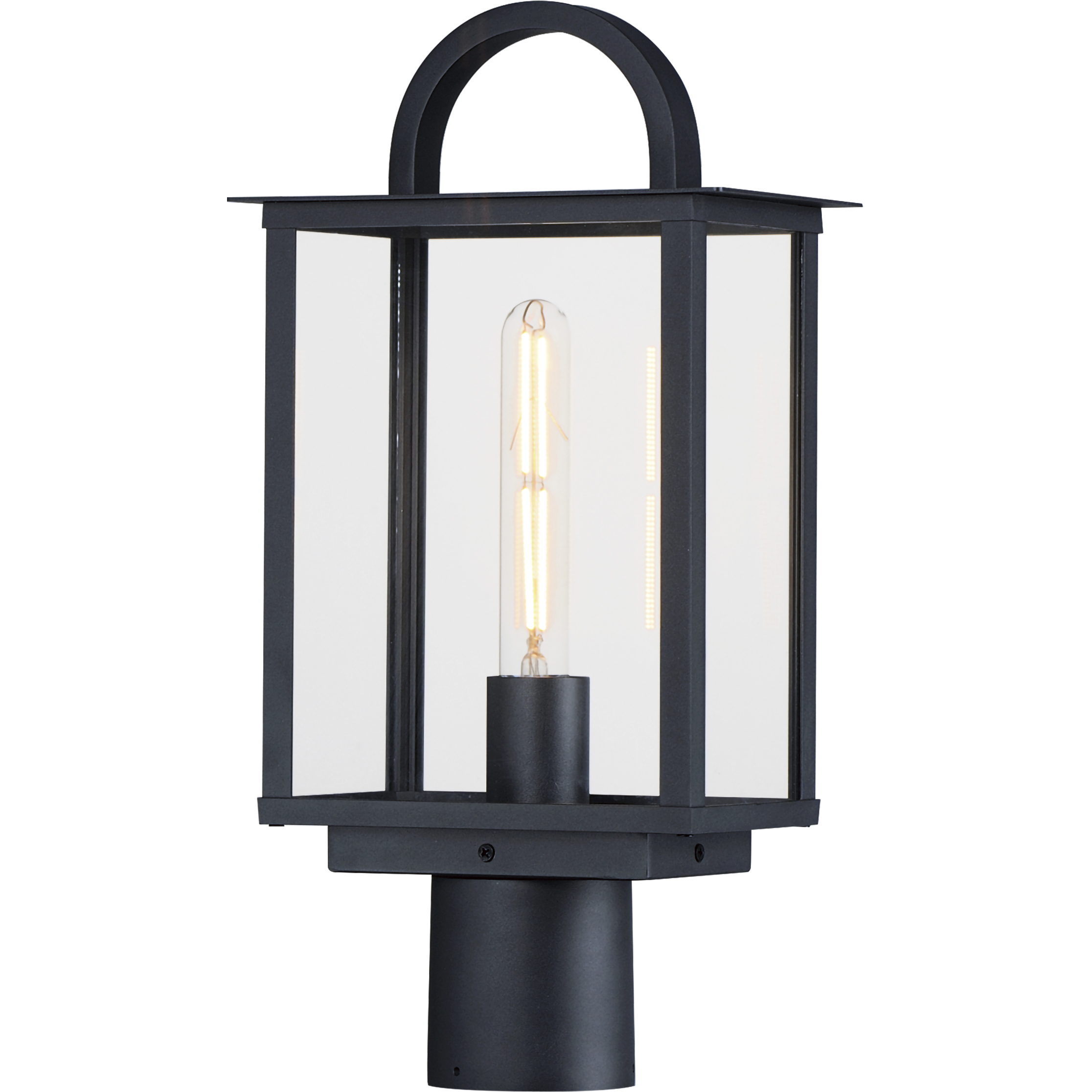 Manchester 17.75 inch 60 watt Black Outdoor Deck Lantern