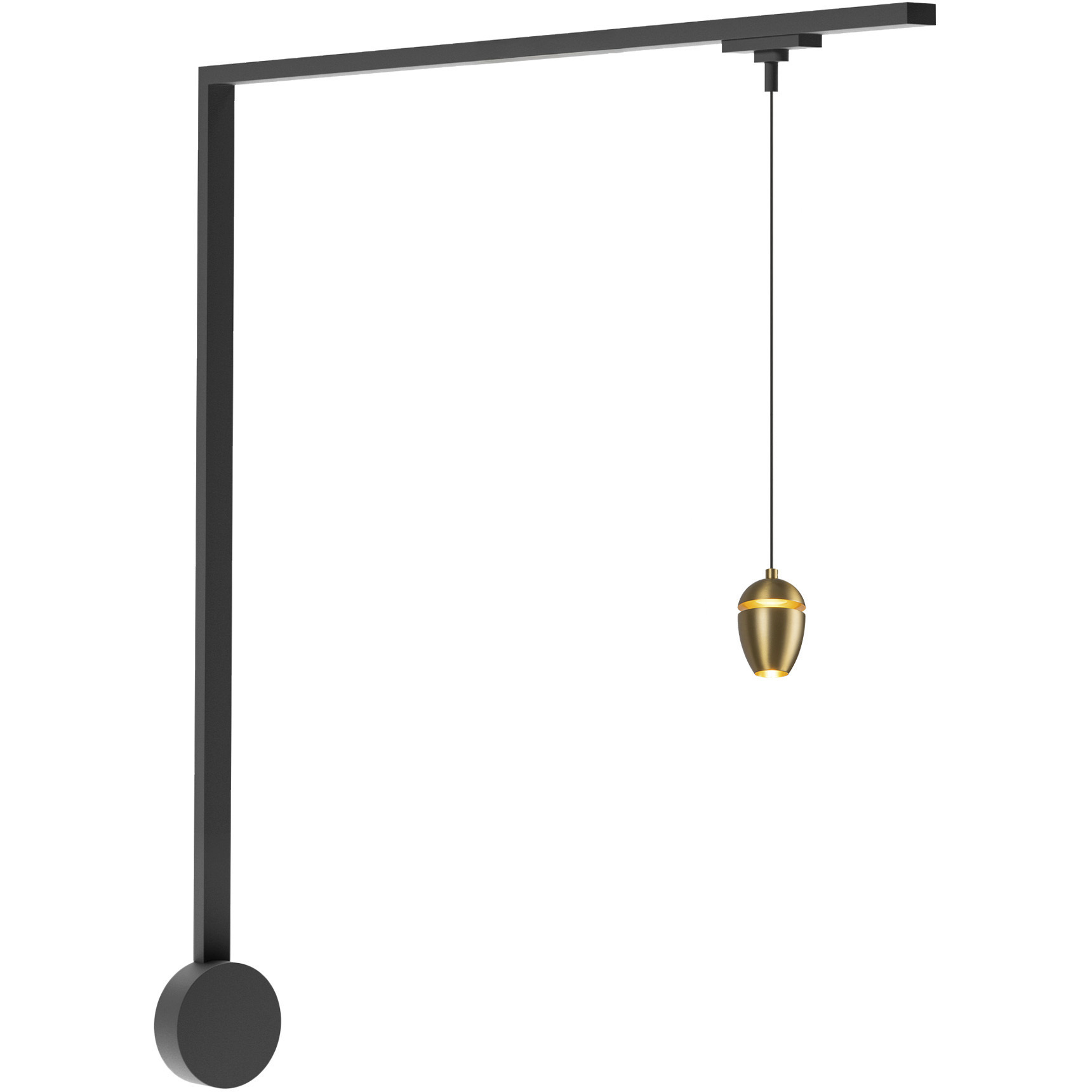 Eloa 120 Brushed Gold Trilo Track Ceiling Light