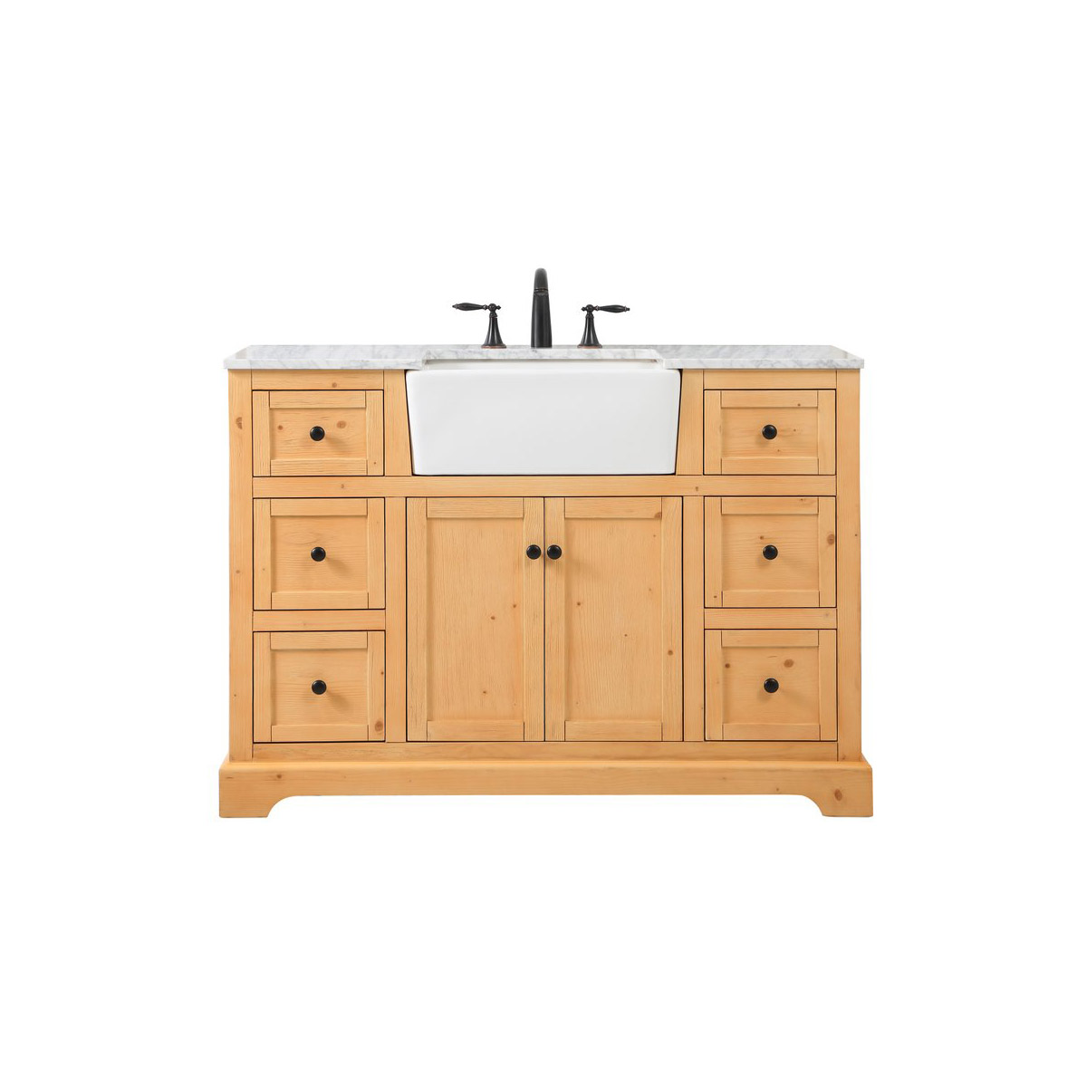 Franklin 48 X 22 X 34.75 inch Natural Wood Bathroom Vanity Cabinet
