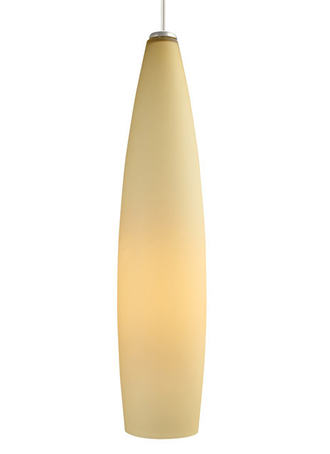 Fino 1 Light 4 inch Satin Nickel Pendant Ceiling Light in Latte