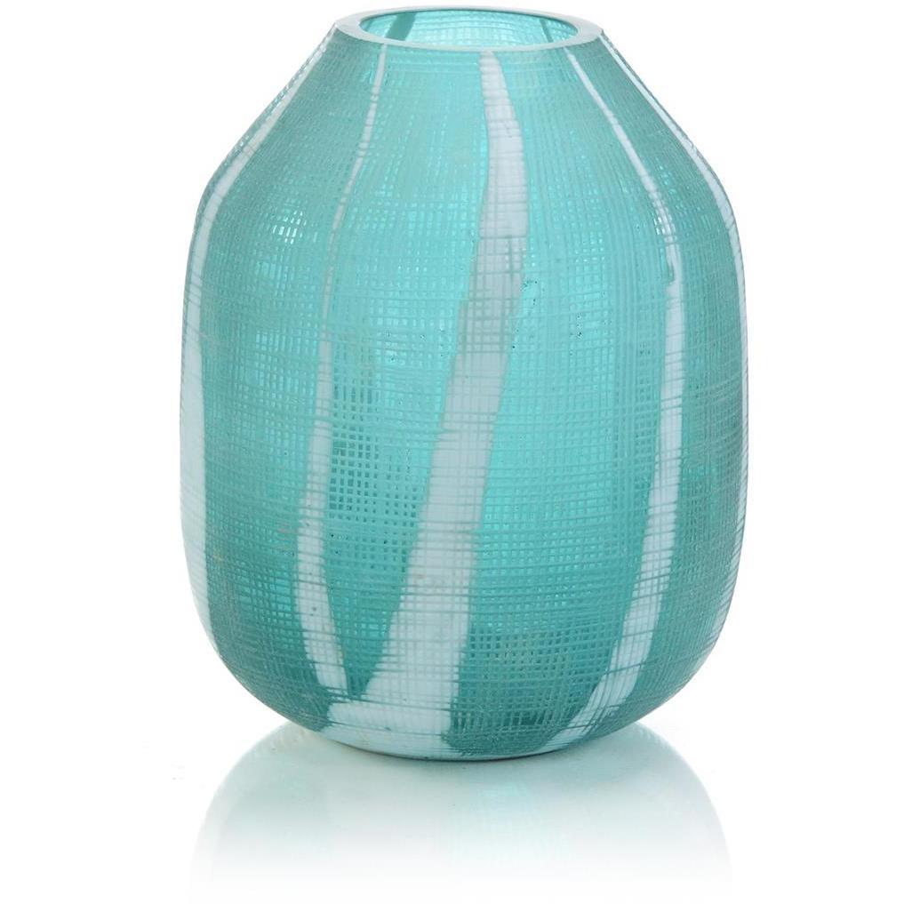 Etched Glass I 11 X 9 inch Vase