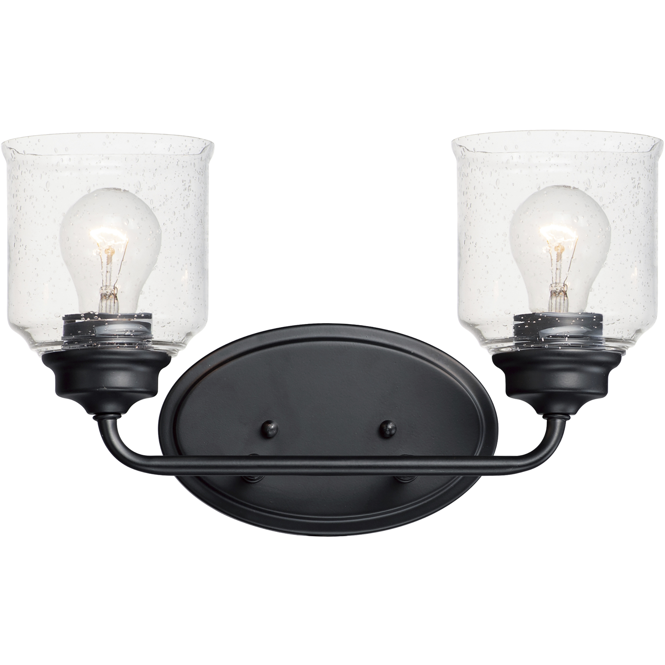 Acadia 2 Light 14.75 inch Black Bath Vanity Wall Light