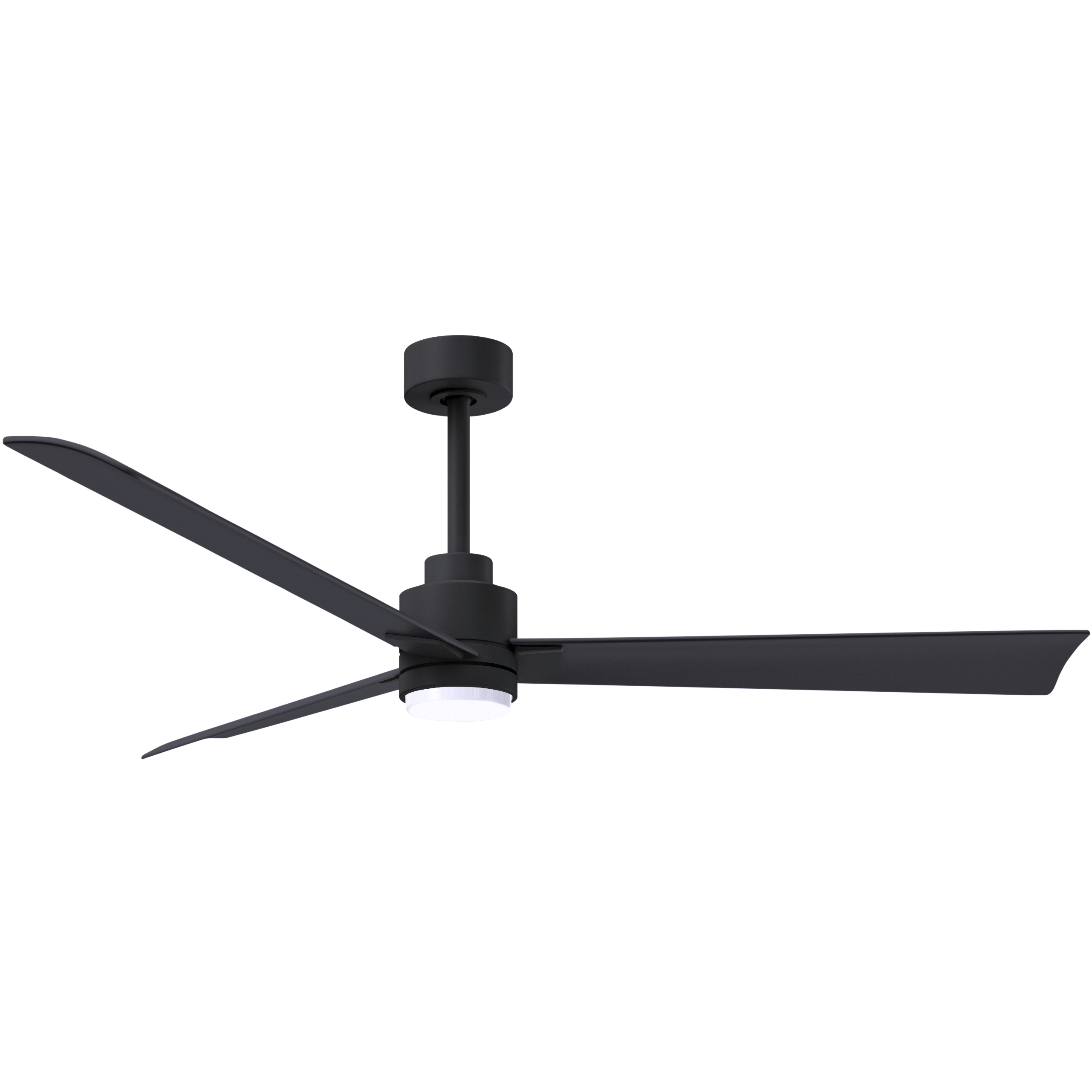 Atlas Alessandra - LK 56 inch Matte Black Transitional Ceiling Fan