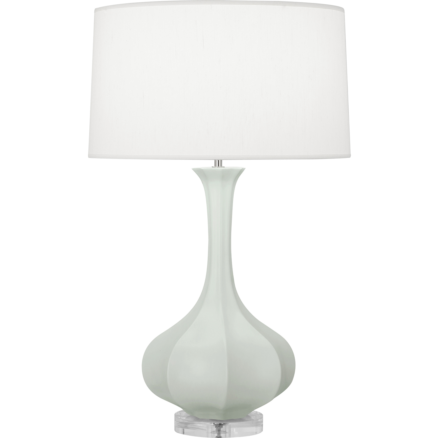 Robert Abbey Pike 32.75 inch 150 watt Matte Celadon Table Lamp Portable Light in Lucite MCL96 - Open Box