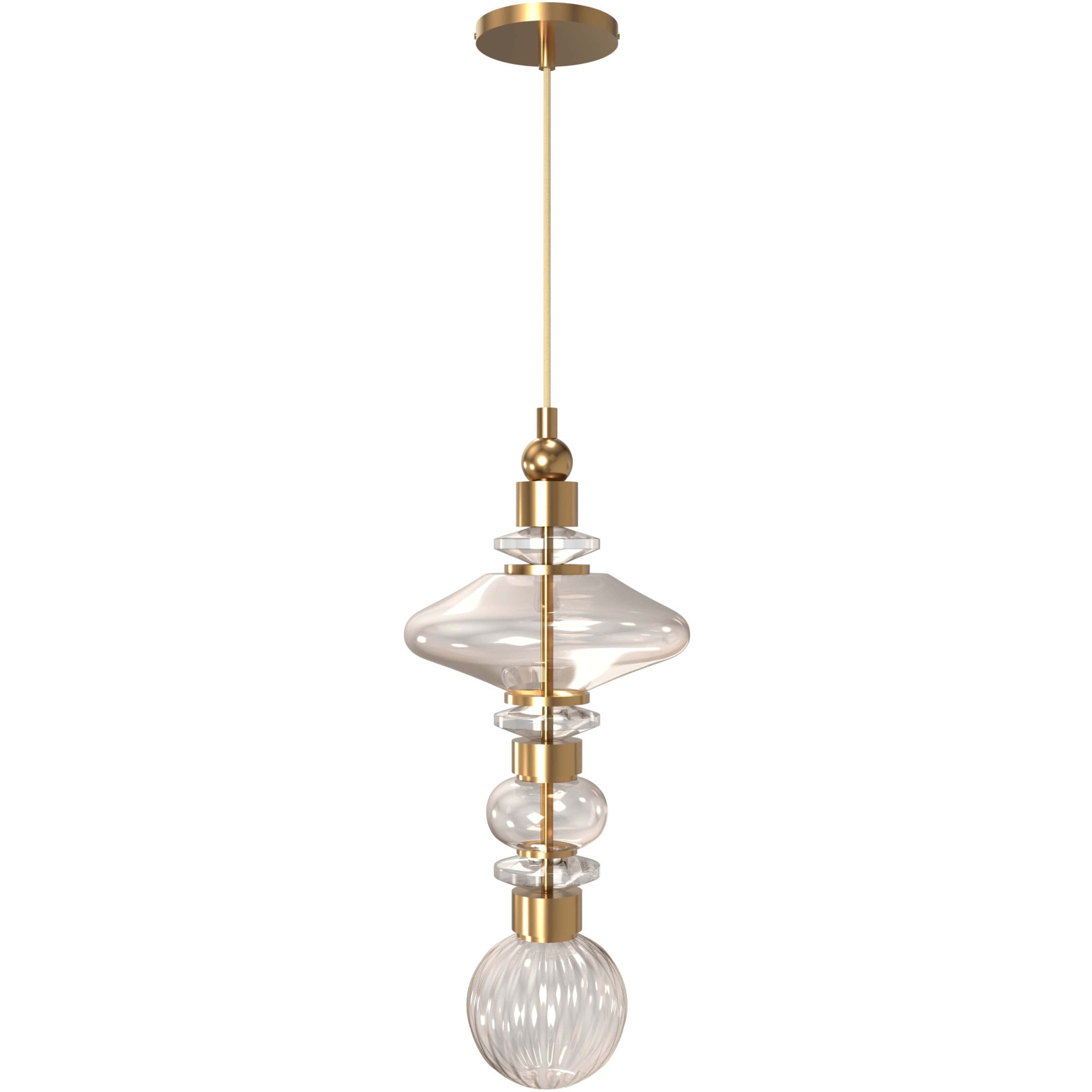 Avra LED 9 inch Aged Brass Pendant Ceiling Light