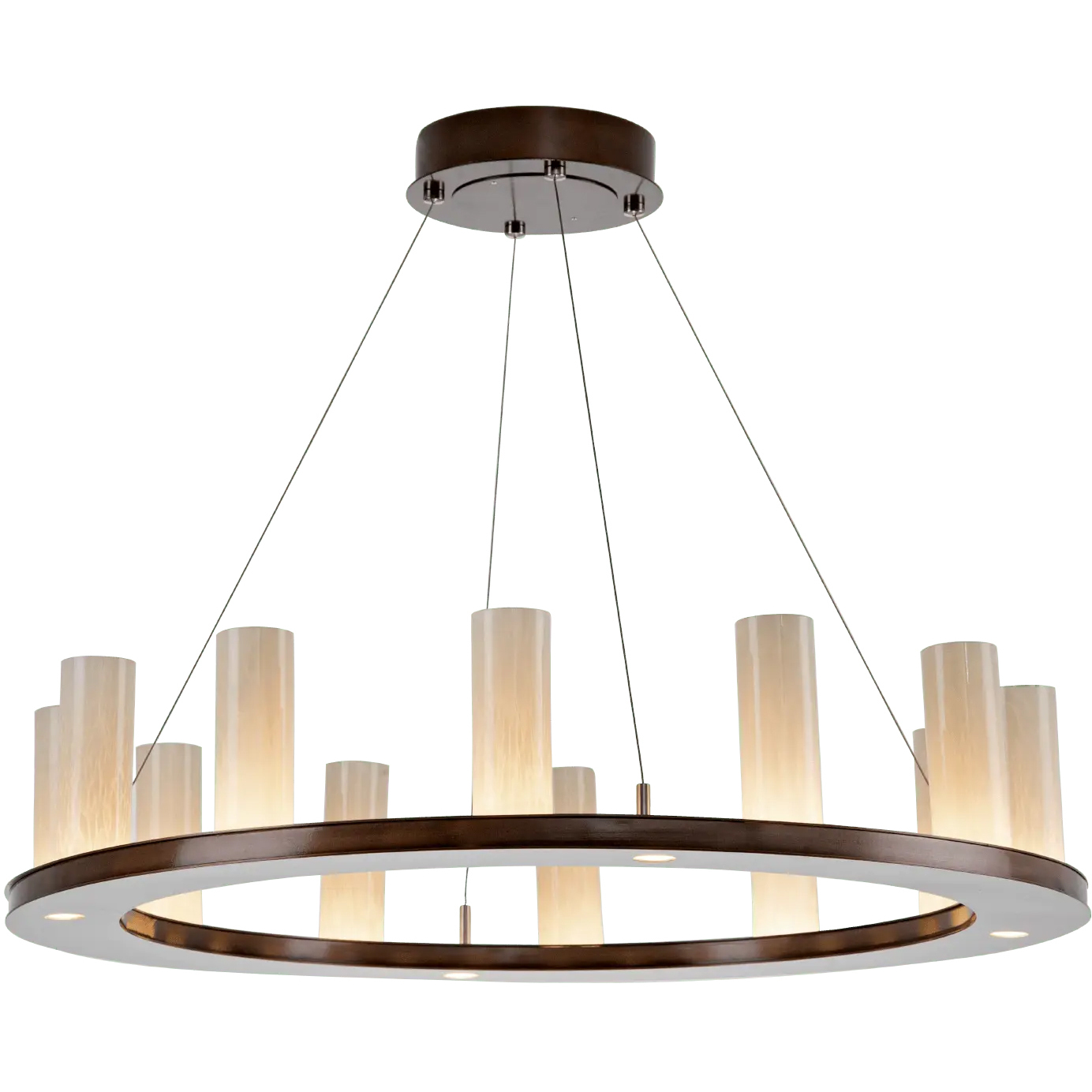 Carlyle Corona LED 34 inch Graphite Ring Chandelier Ceiling Light