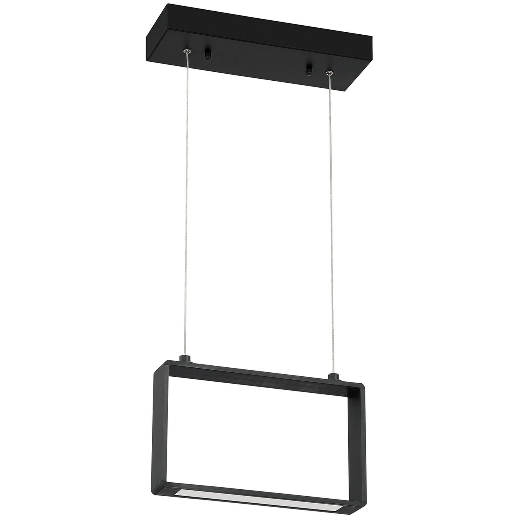 Quadron LED 12.5 inch Black Pendant Ceiling Light