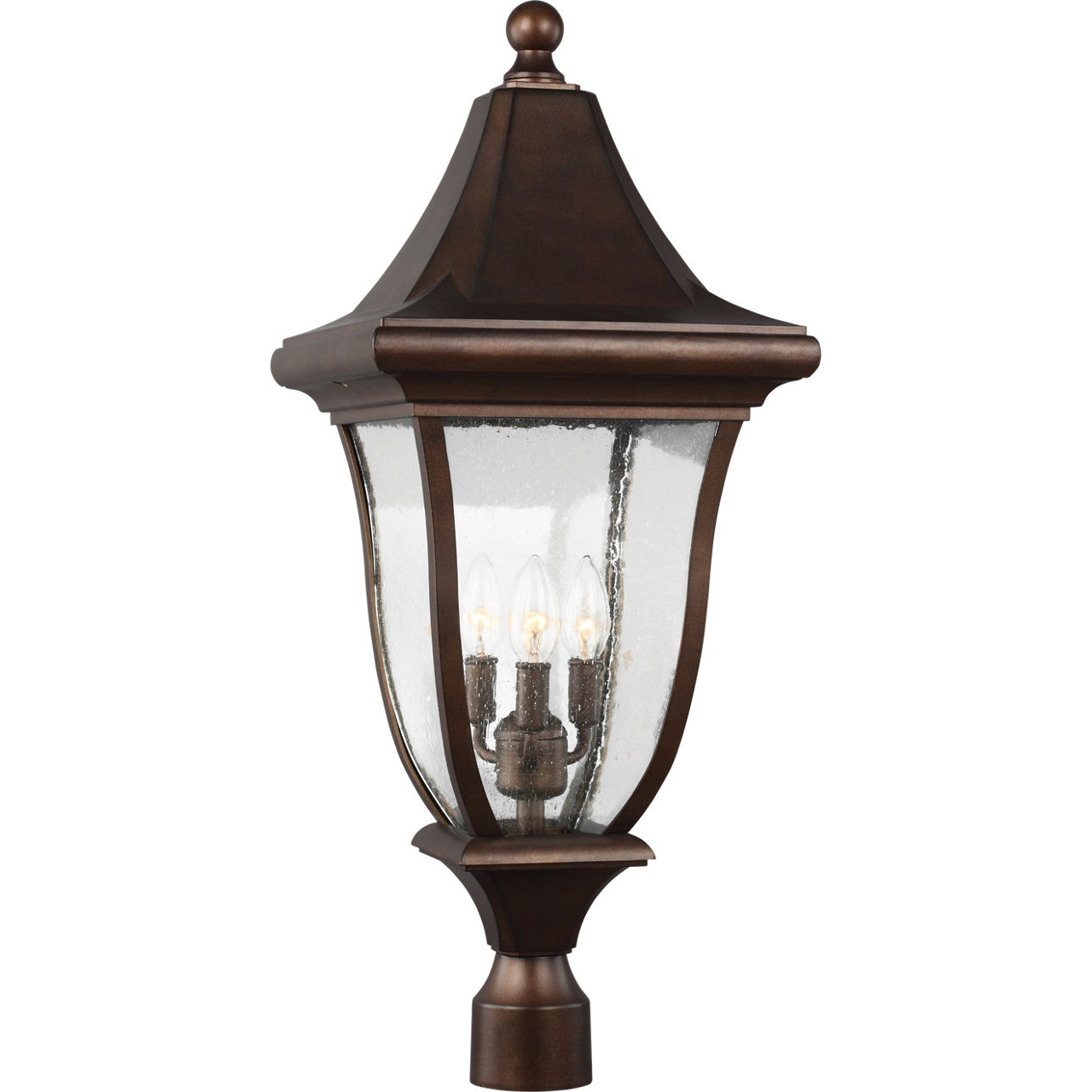 Sean Lavin Oakmont 3 Light 29.25 inch Patina Bronze Outdoor Post Lantern