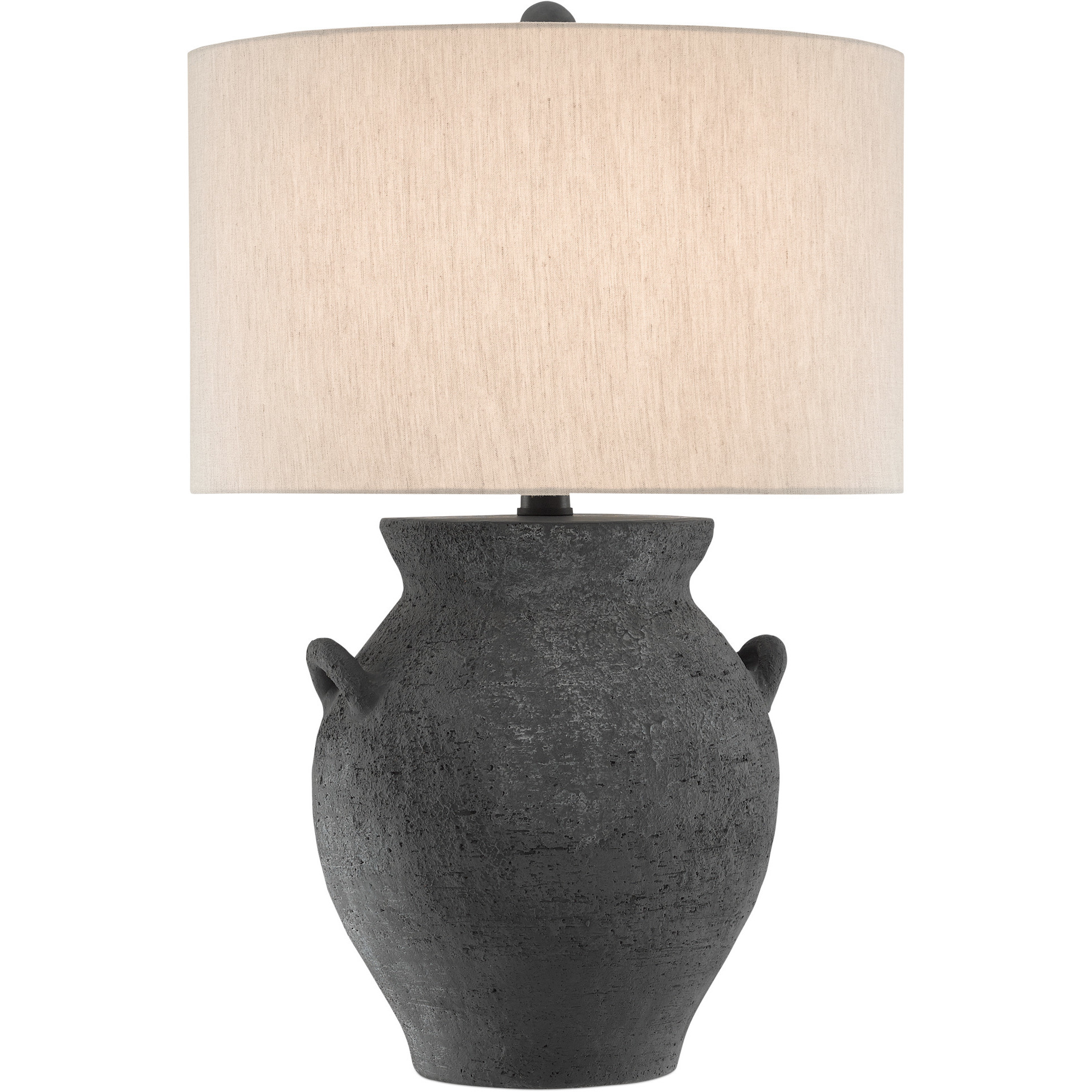 Anza 27.25 inch 150 watt Black Ash Table Lamp Portable Light