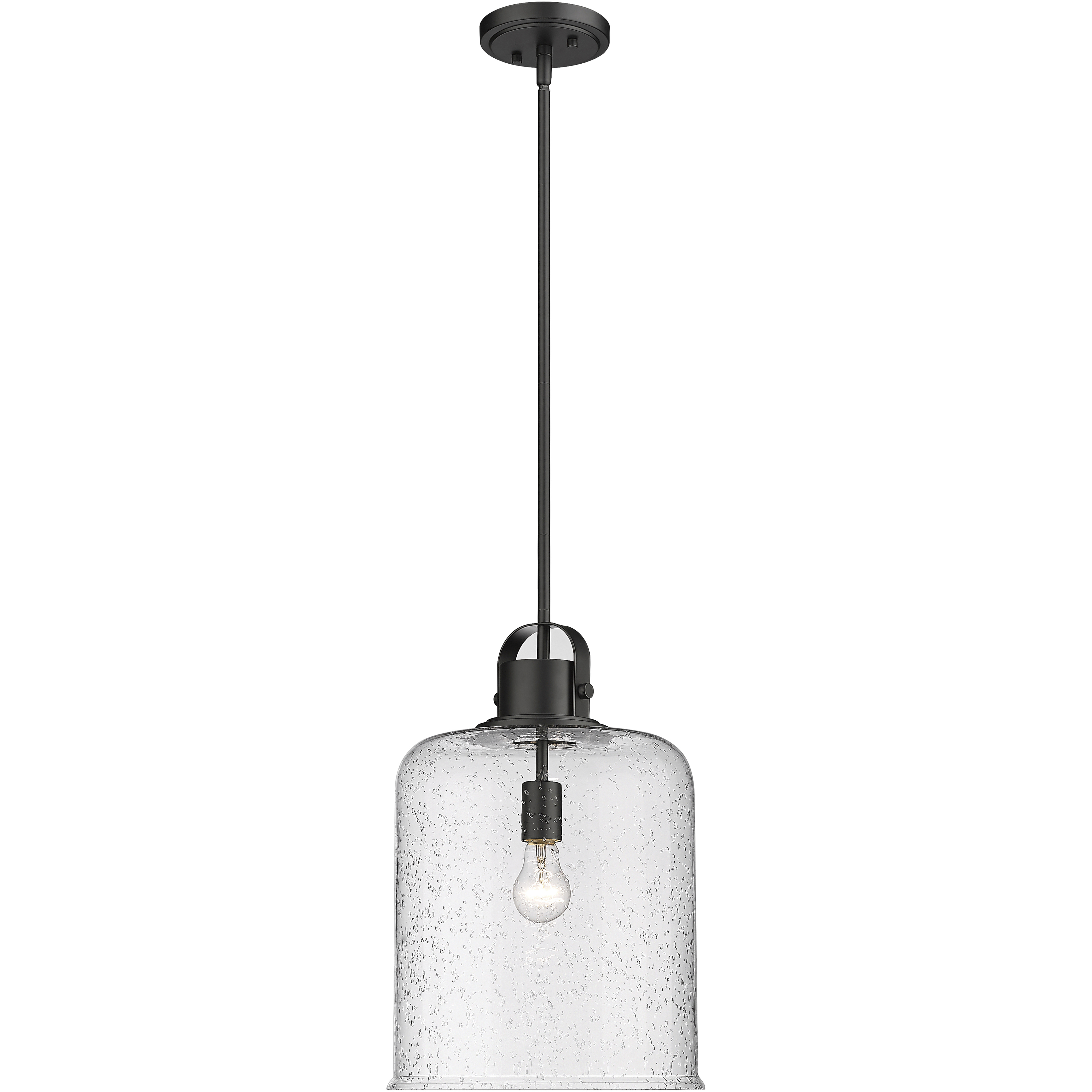 Kinsley 1 Light 12 inch Matte Black Pendant Ceiling Light