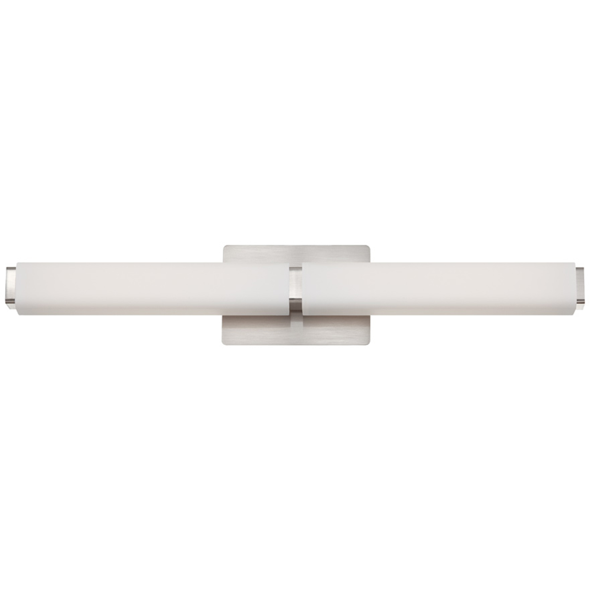 Vogue LED 27 inch Brushed Nickel Bath Vanity & Wall Light in 2700K, 27in.