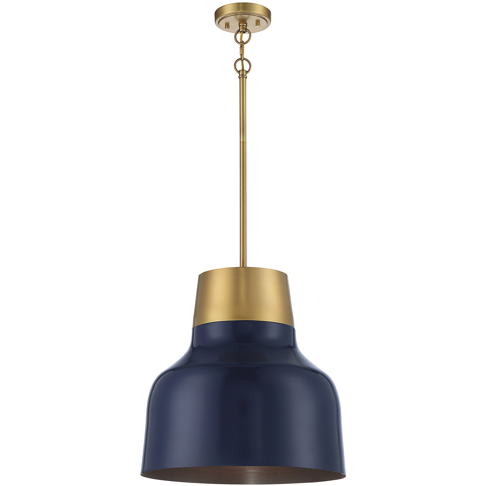 Meridian M70115NBLNB Vintage 1 Light 17 inch Navy Blue with 