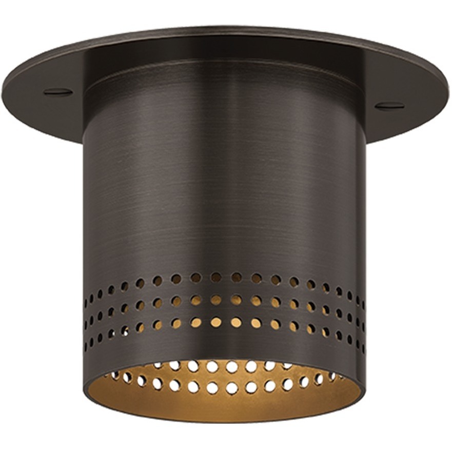 Berg 1 Light 4.75 inch Bronze Flush Mount Ceiling Light