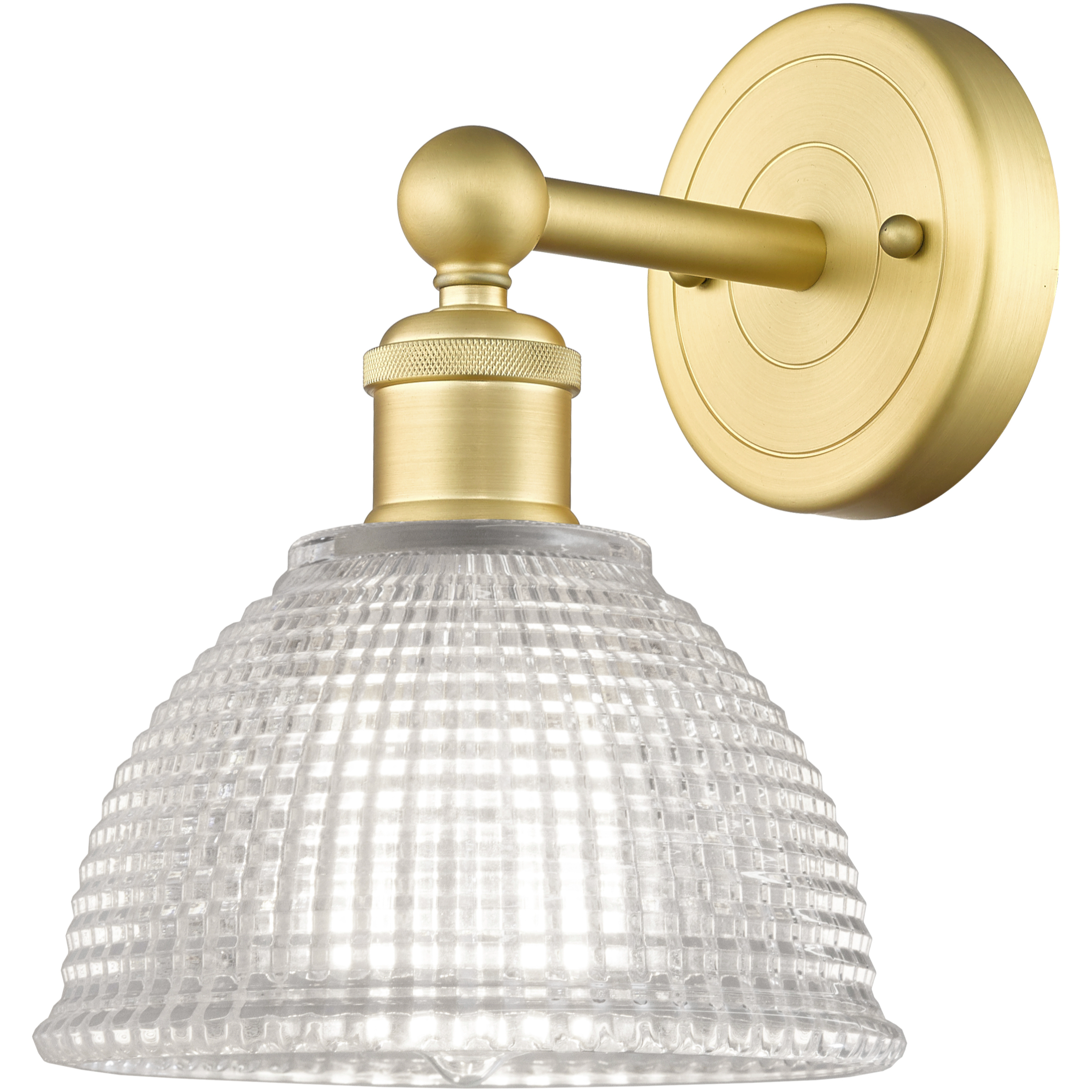 Edison Arietta Armed Sconce Wall Light in Satin Gold