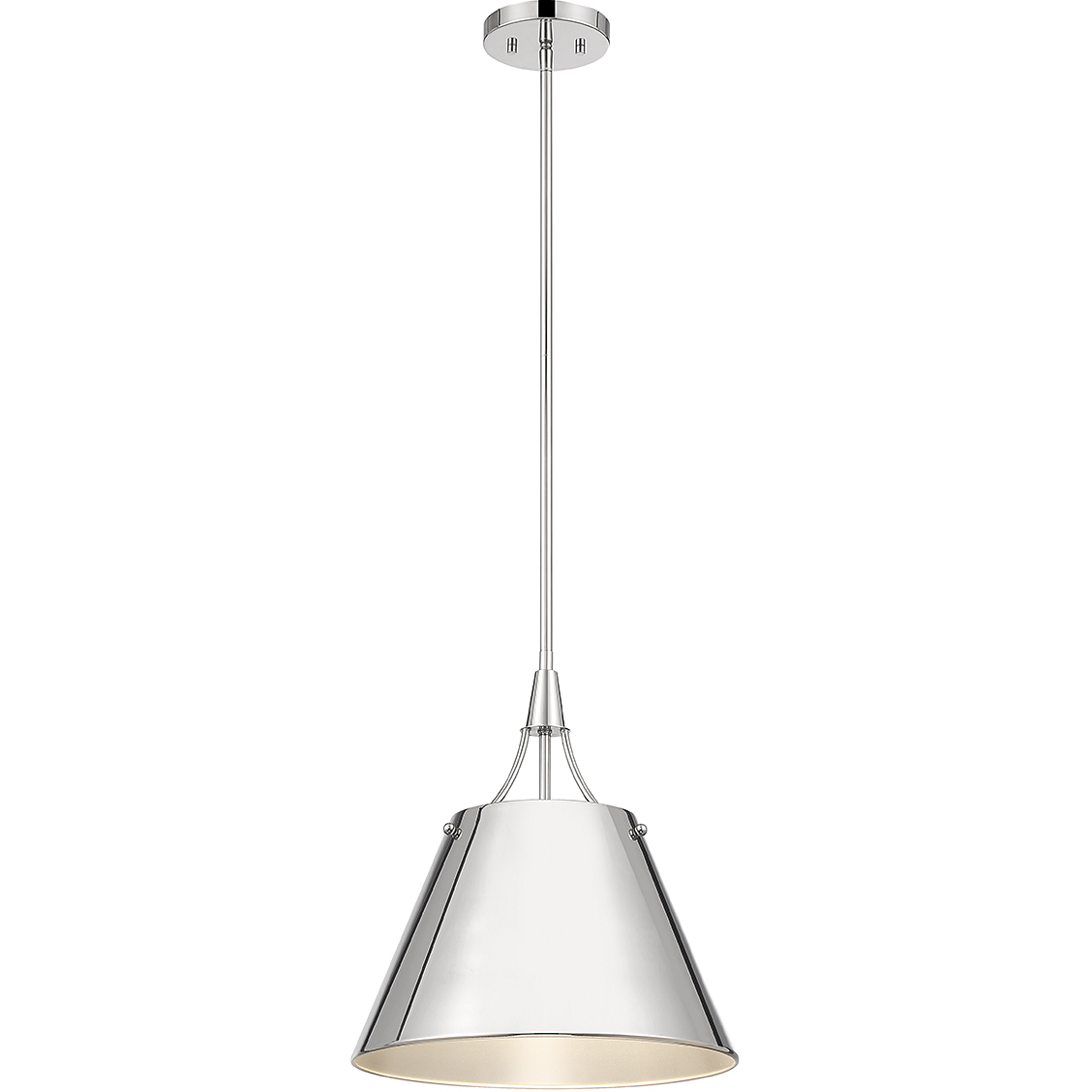 Willis 1 Light 14 inch Polished Nickel Pendant Ceiling Light
