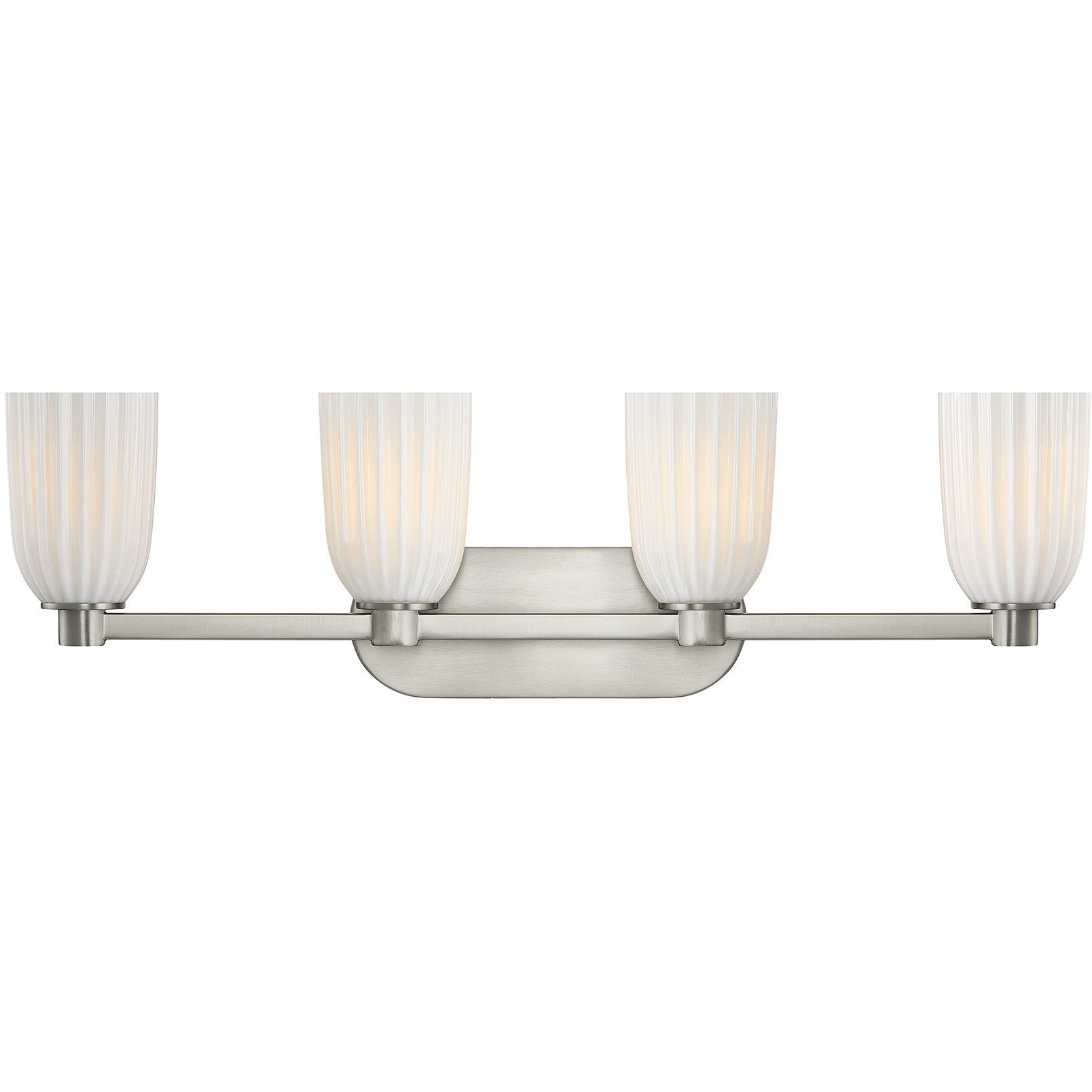 Baldwin 4 Light 32 inch Satin Nickel Bathroom Vanity Light Wall Light, Essentials