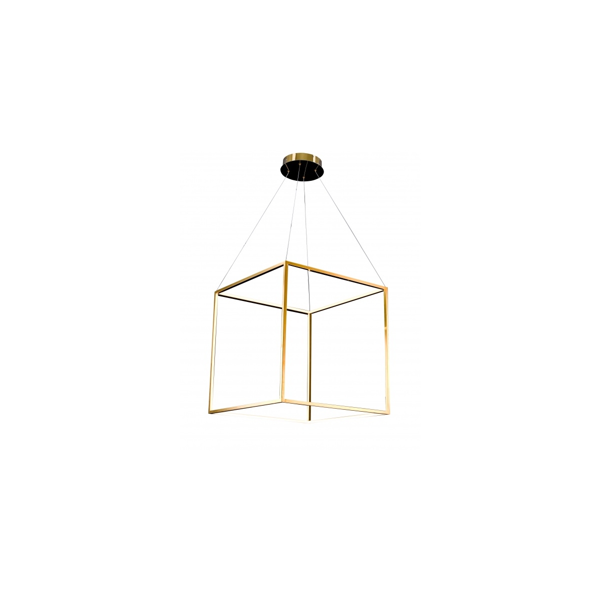 Canada LED 25.5 inch Gold Pendant Ceiling Light, Stainless Steel Gold Frame