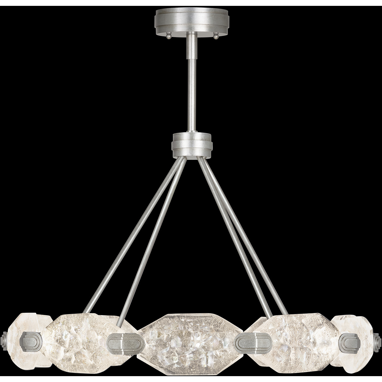 Allison Paladino LED 32 inch Silver Pendant Ceiling Light